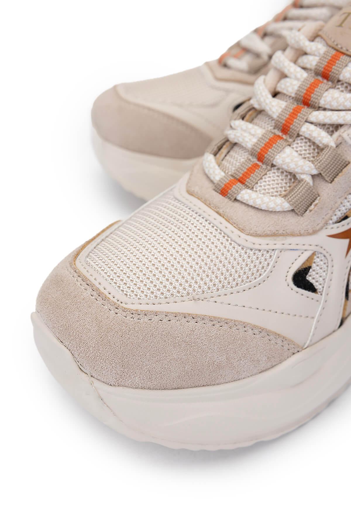 Tamer Tanca Kadın Tekstil/Vegan Bej Sneakers & Spor Ayakkabı