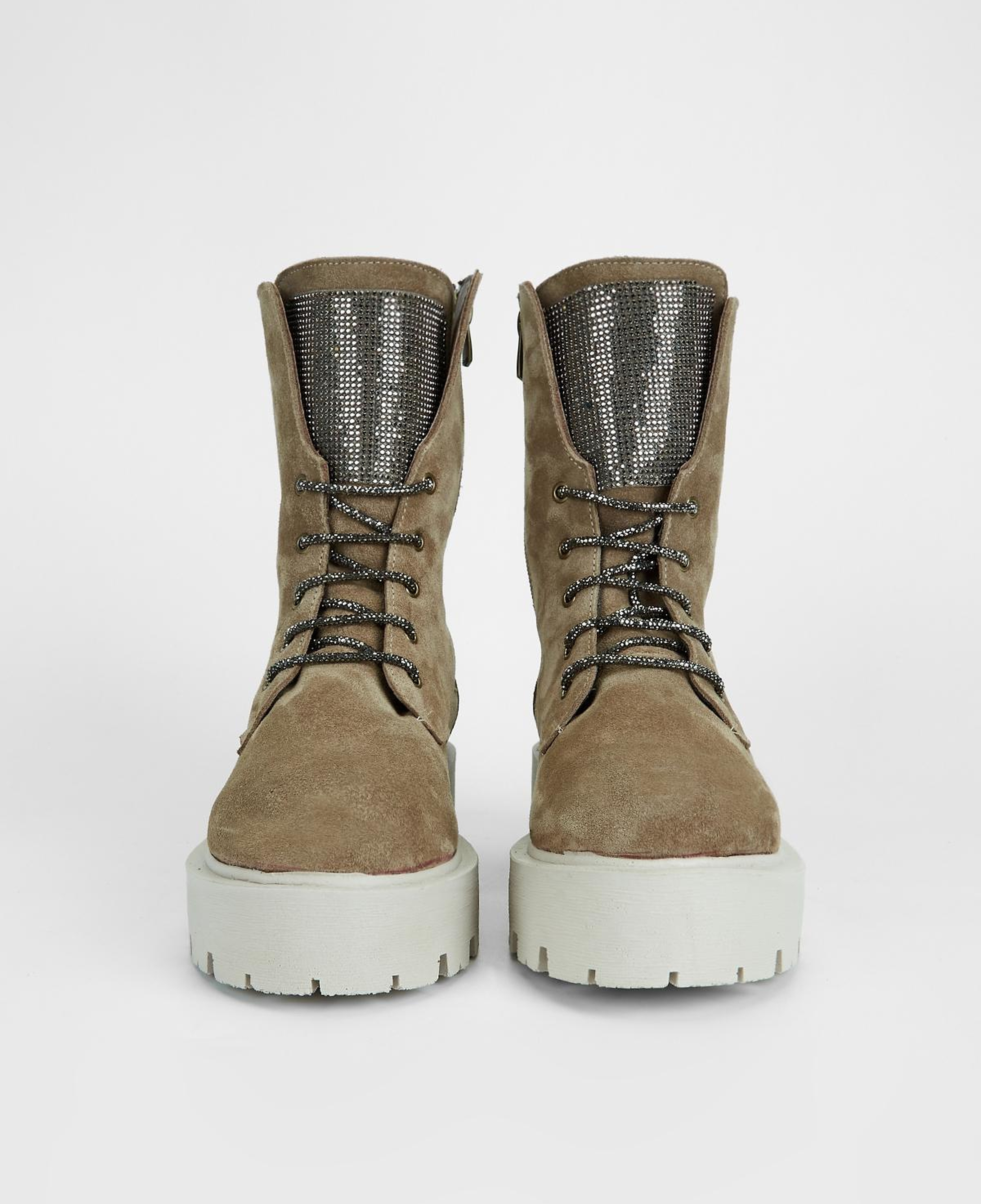 Valmenti Kadın Hakiki Deri Vizon Süet Düz Bot