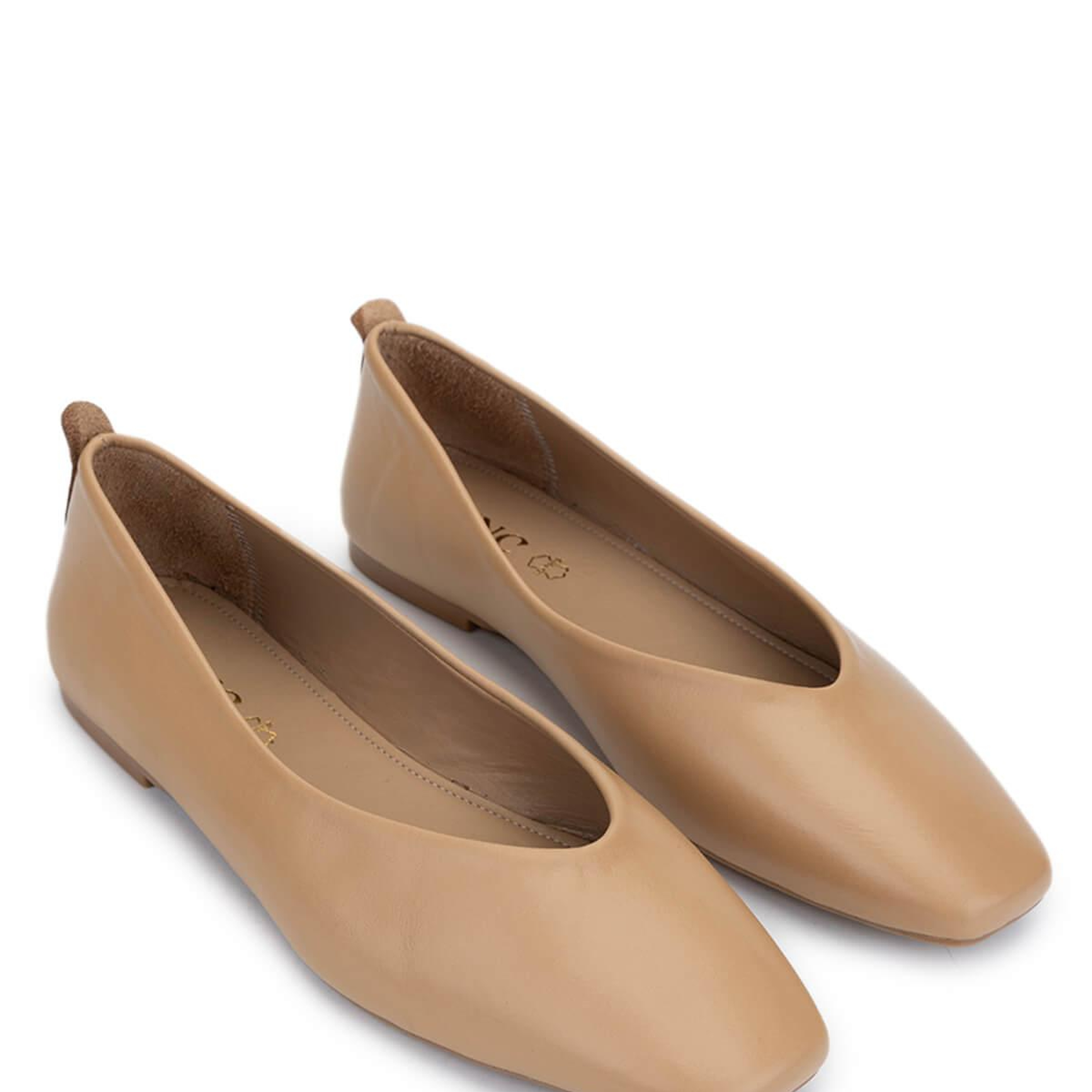 Tamer Tanca Kadın Hakiki Deri Bej Babet Ayakkabı