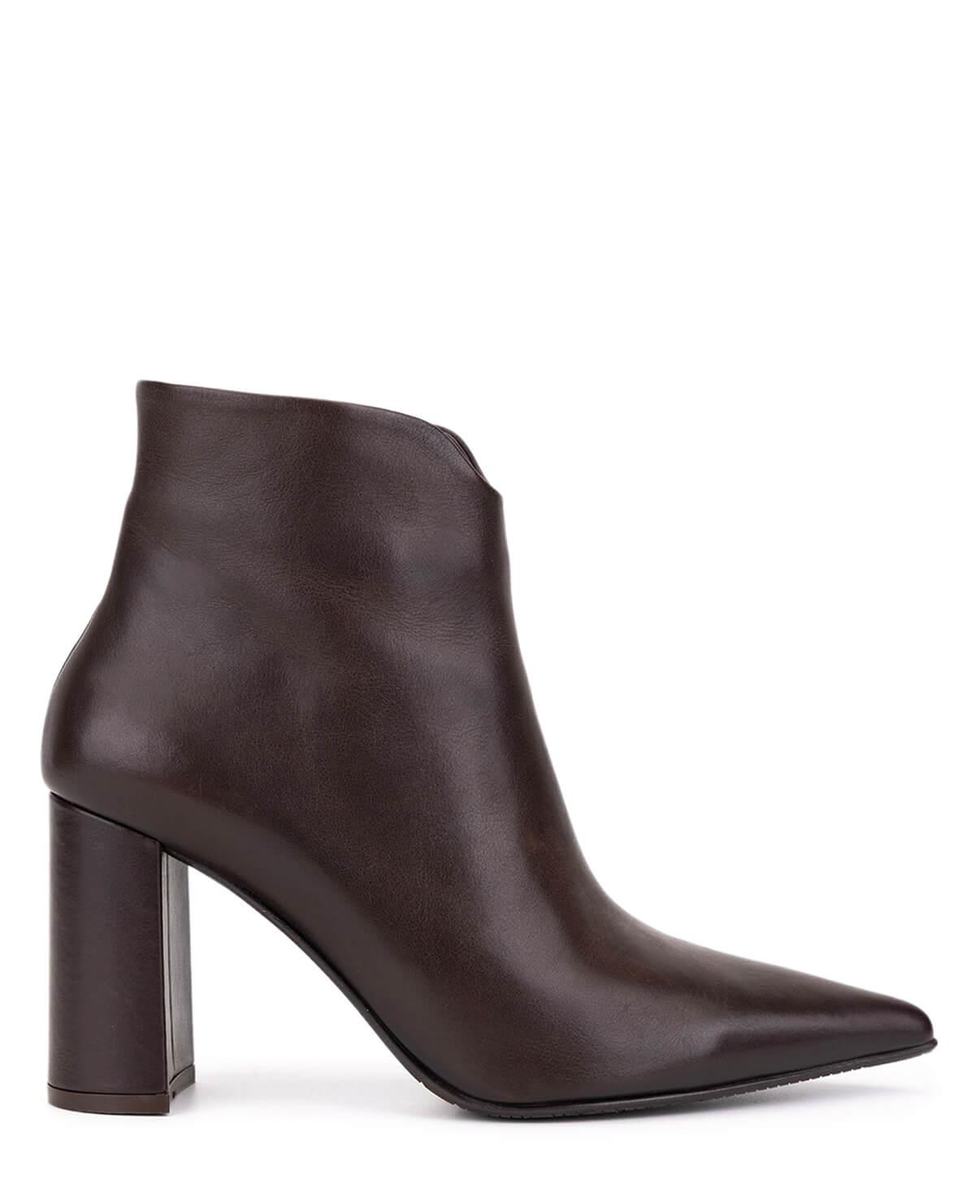 Tamer Tanca Kadın Hakiki Deri Kahverengi Topuklu Bot