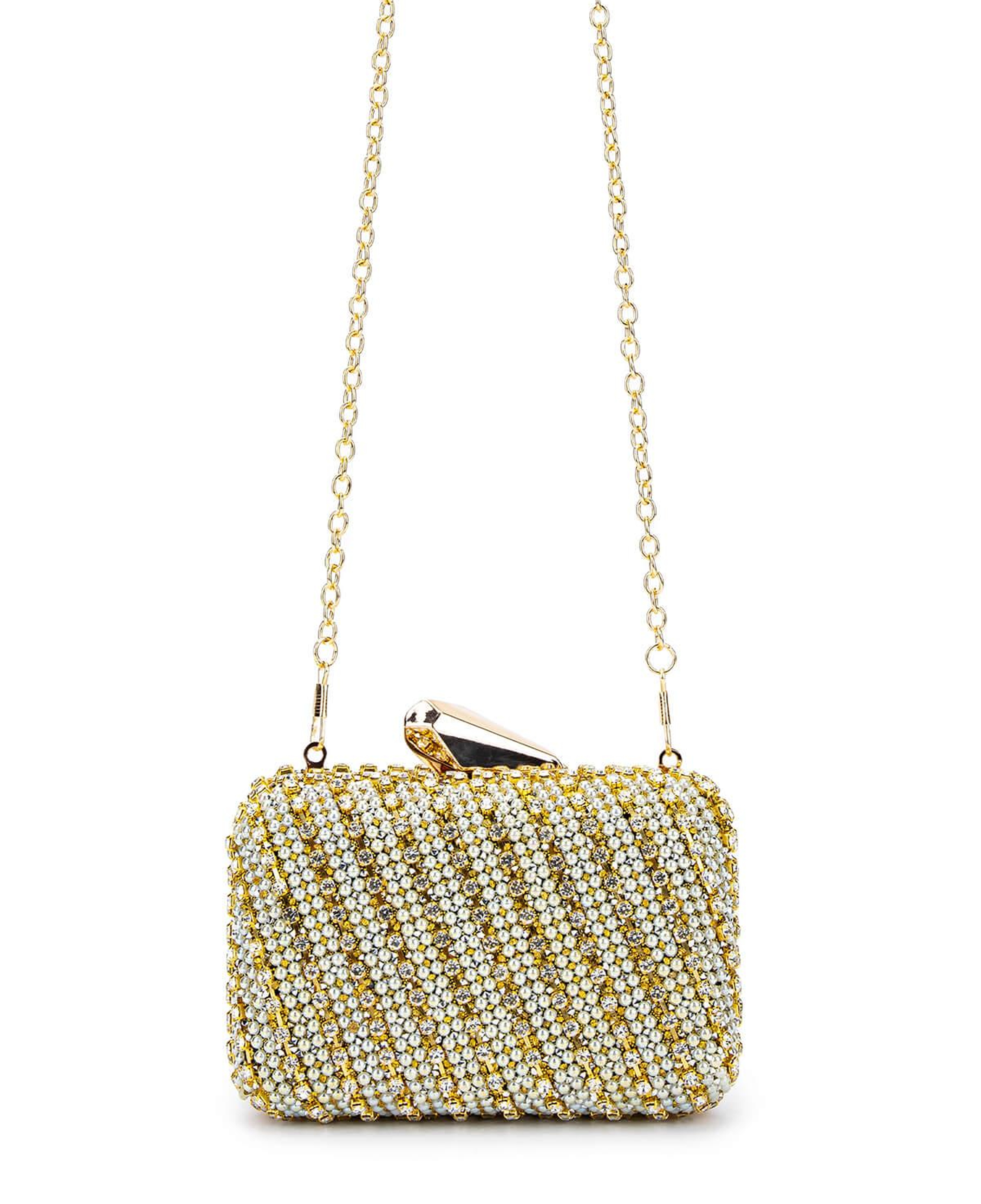 Tamer Tanca Kadın Vegan Altın Abiye Çanta