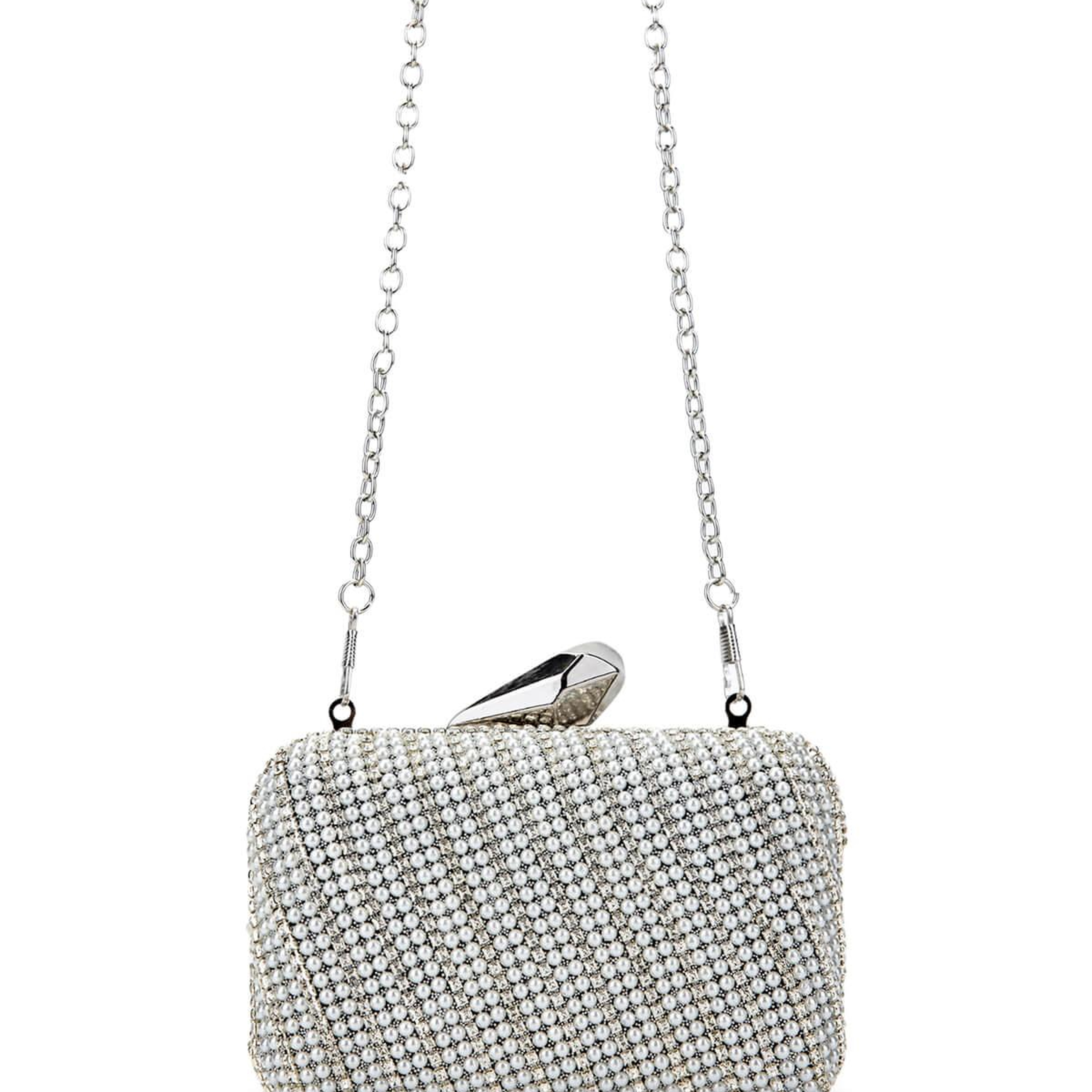 Tamer Tanca Kadın Vegan Gümüş Abiye Çanta