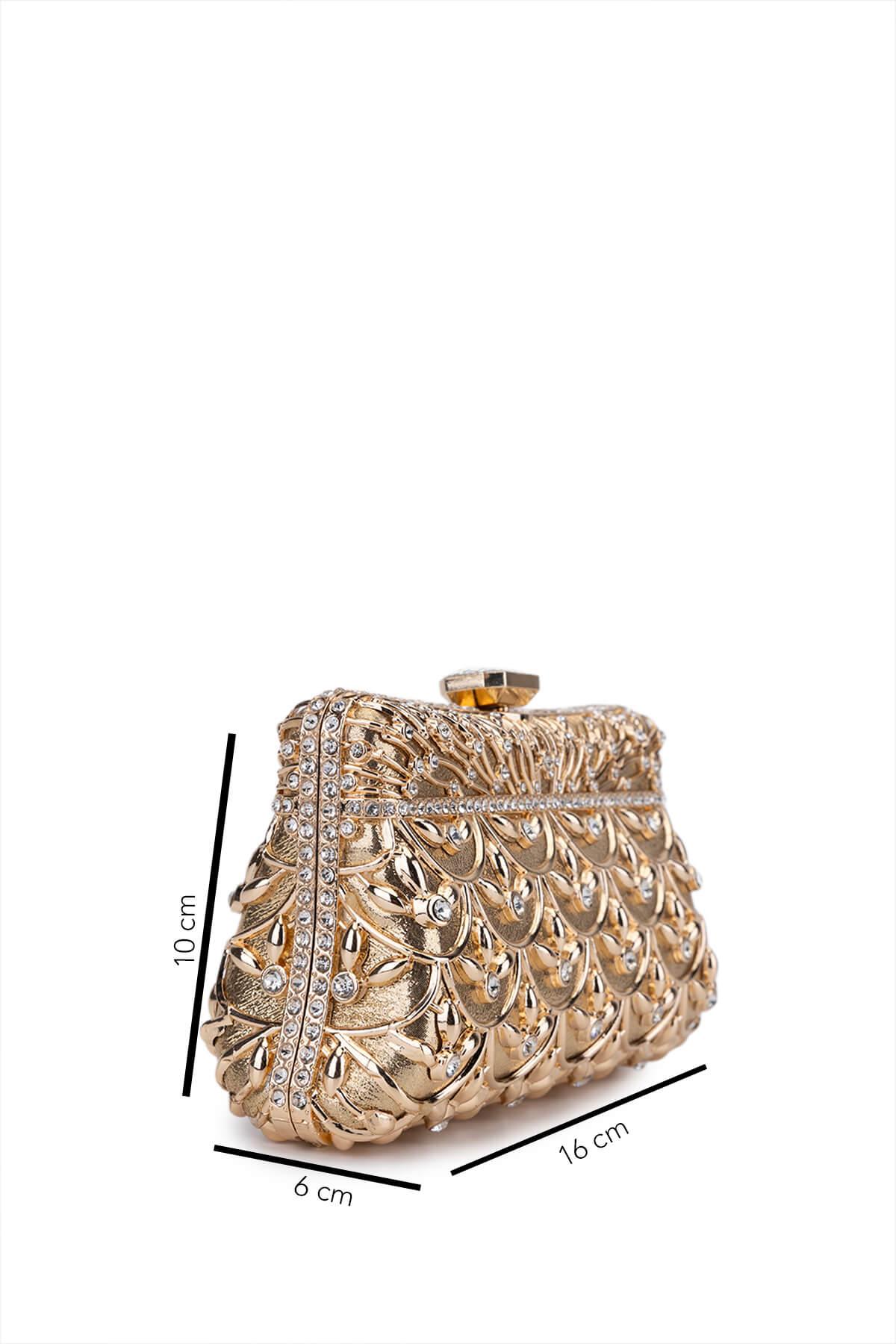 Tamer Tanca Kadın Vegan Sarı Abiye Çanta