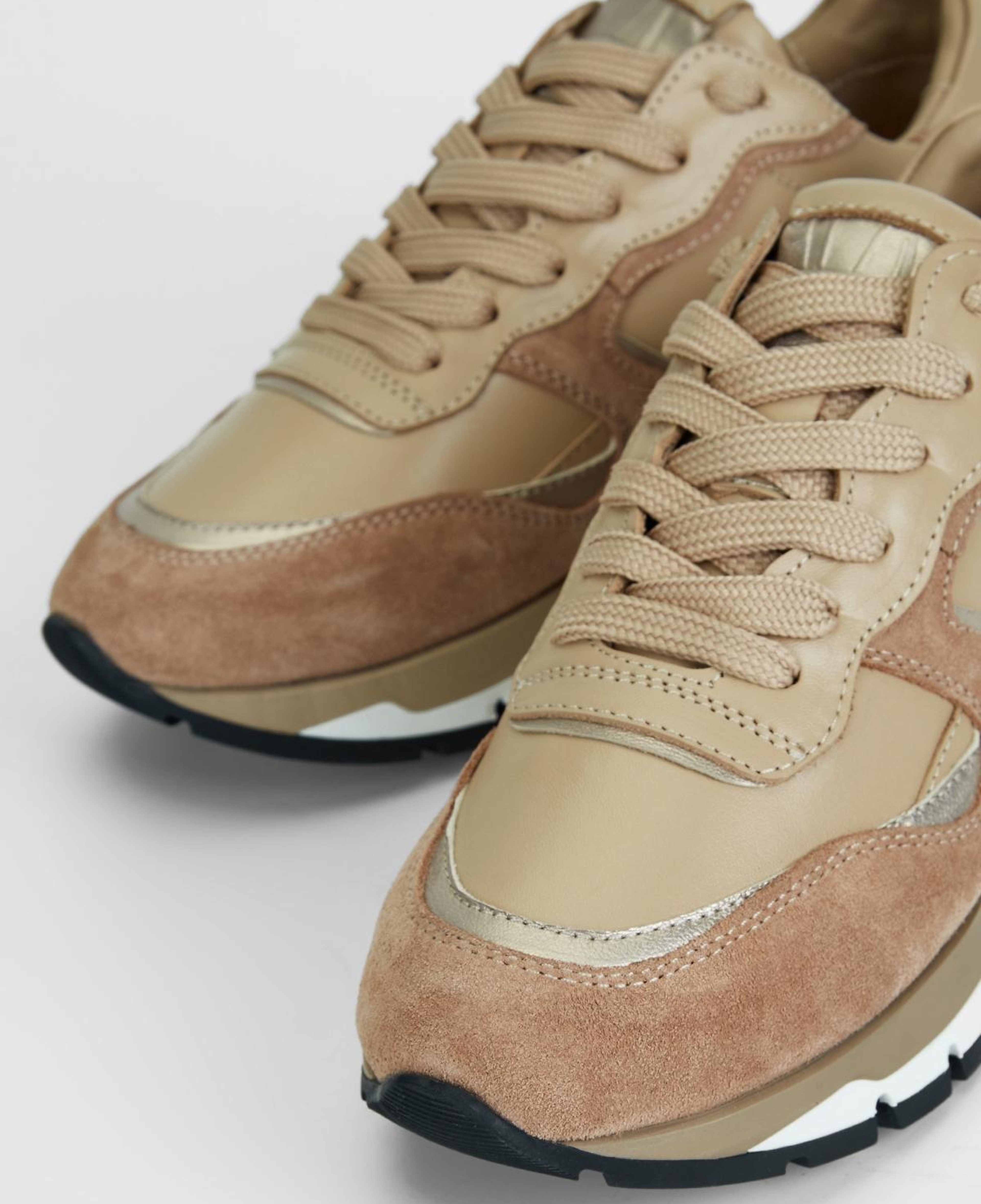 Valmenti Kadın Hakiki Deri Bej Sneakers & Spor Ayakkabı