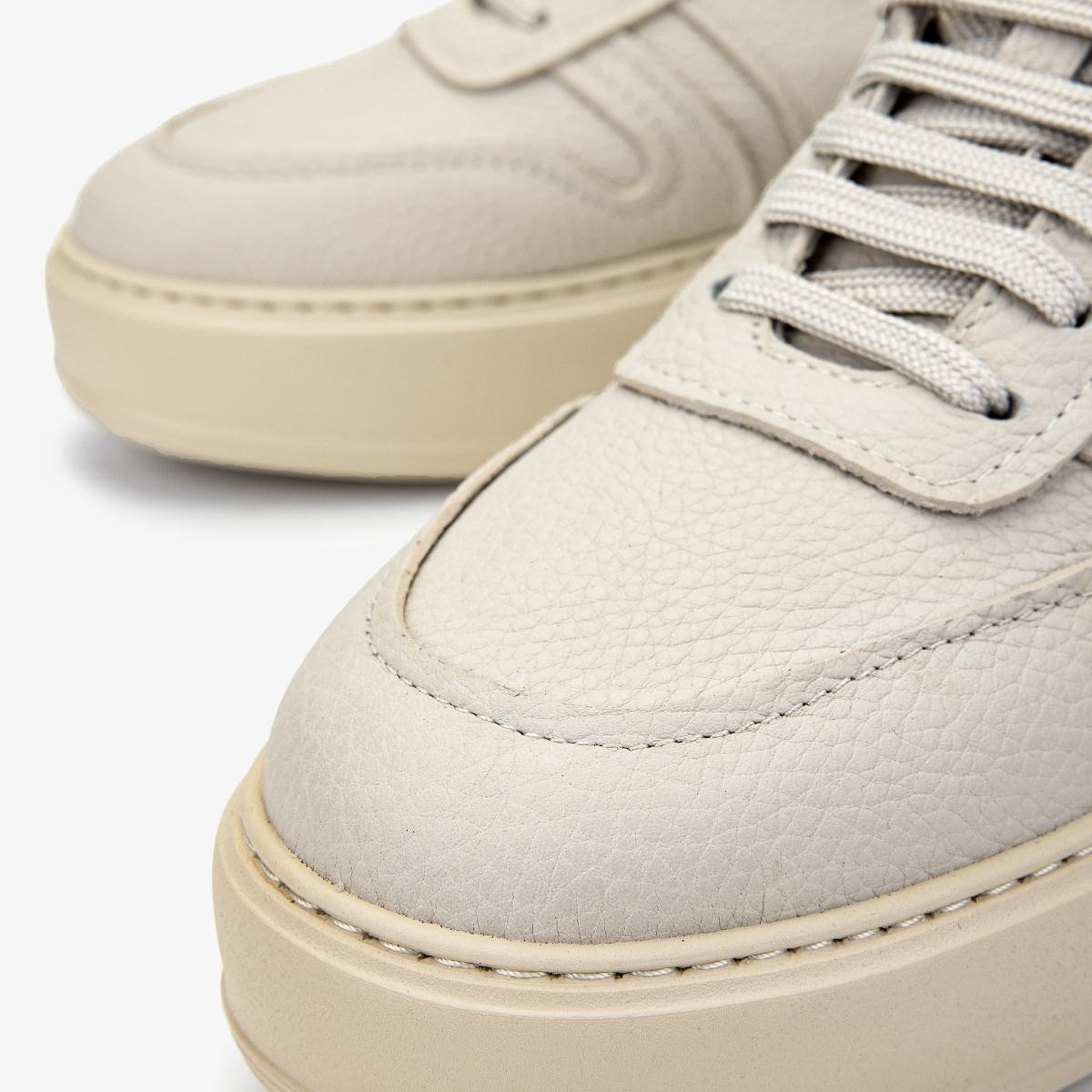 Valmenti Kadın Hakiki Deri Bej Floter Sneakers & Spor Ayakkabı