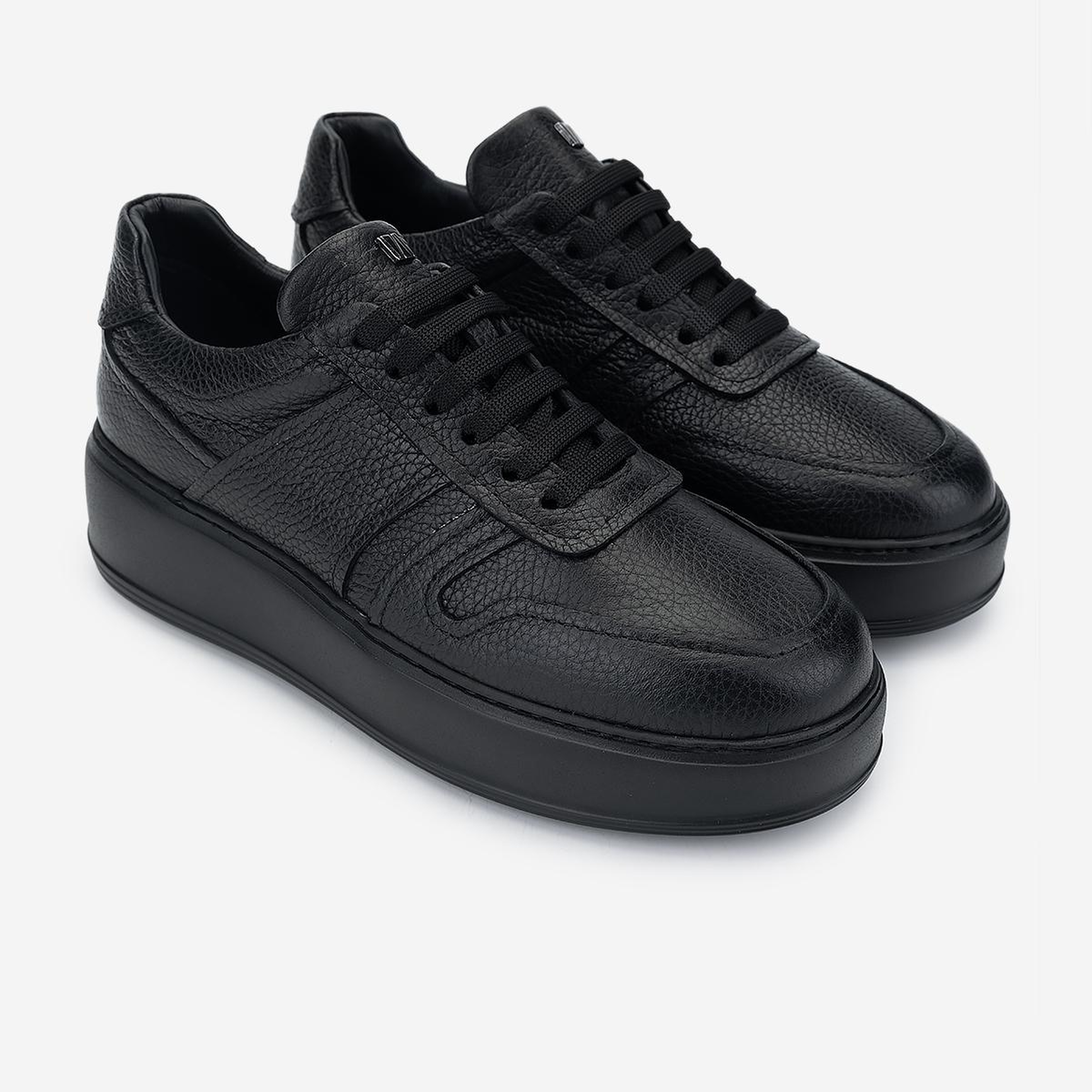 Valmenti Kadın Hakiki Deri Siyah Floter Sneakers & Spor Ayakkabı