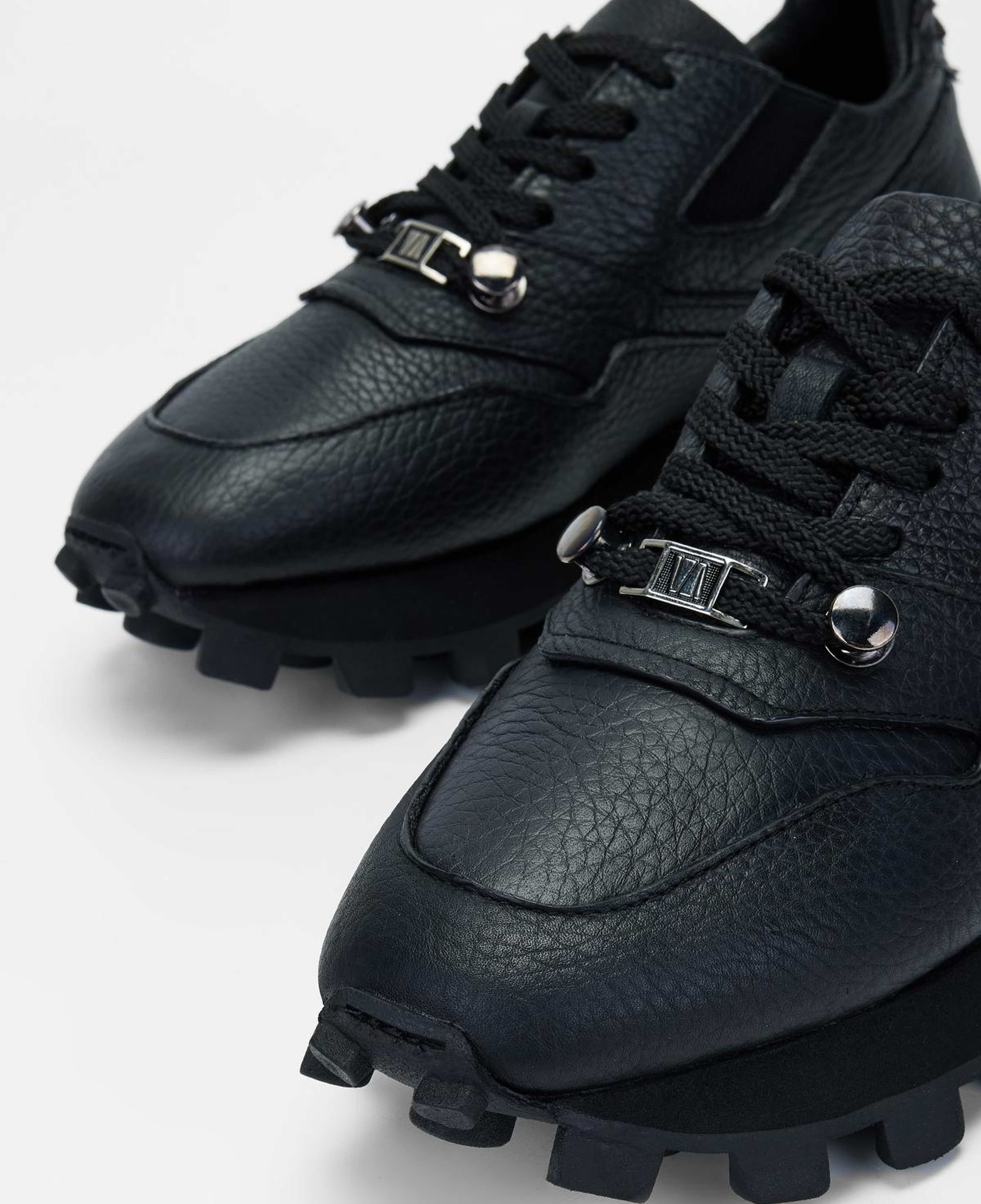 Valmenti Kadın Hakiki Deri Siyah Floter Sneakers & Spor Ayakkabı