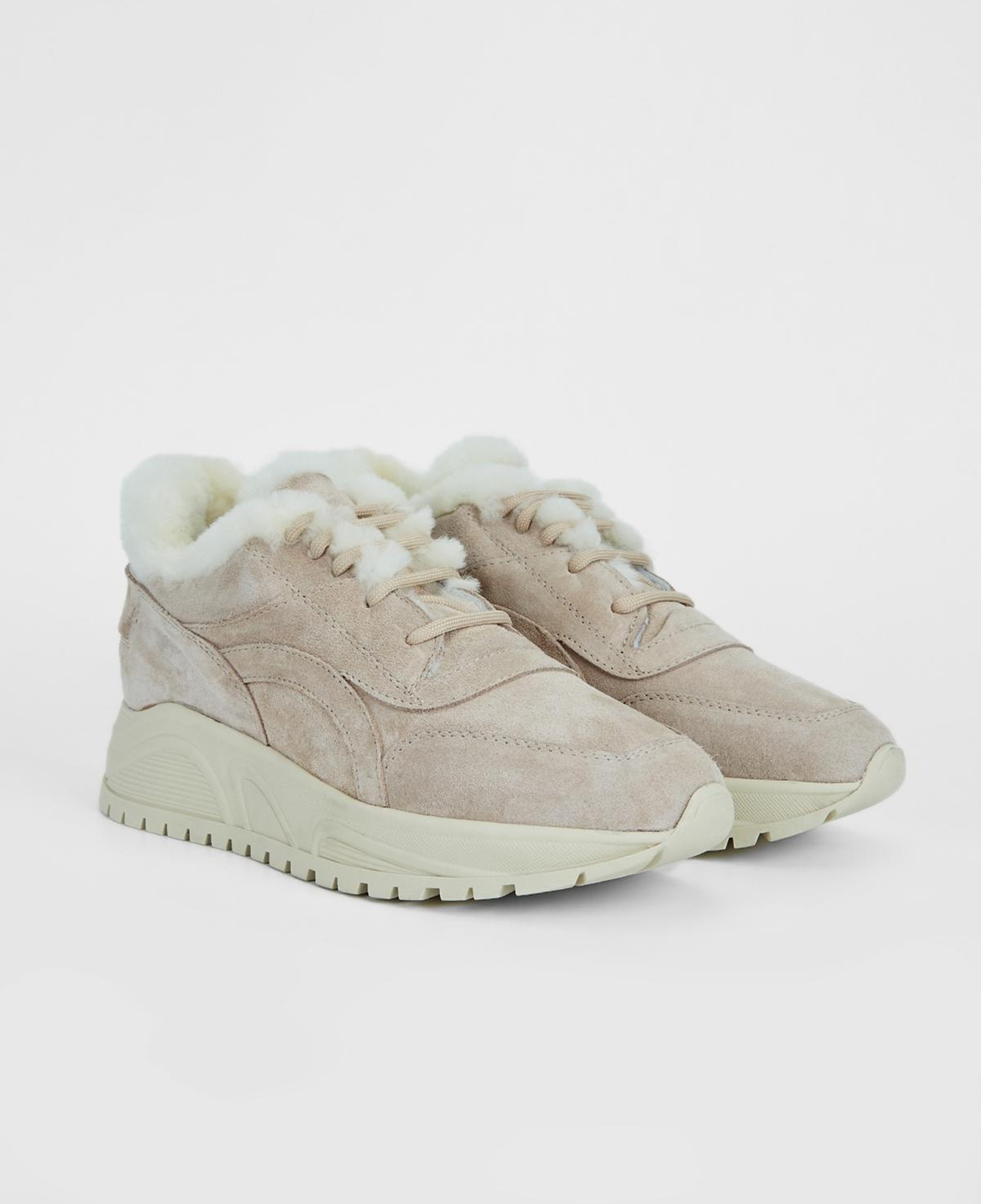 Valmenti Kadın Hakiki Deri Vizon Süet Sneakers & Spor Ayakkabı