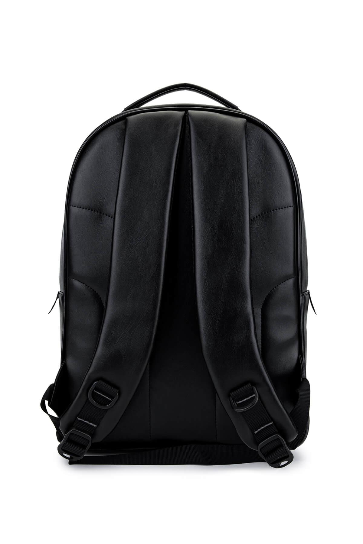 Tamer Tanca Erkek Suni Deri Siyah Sırt Çantası