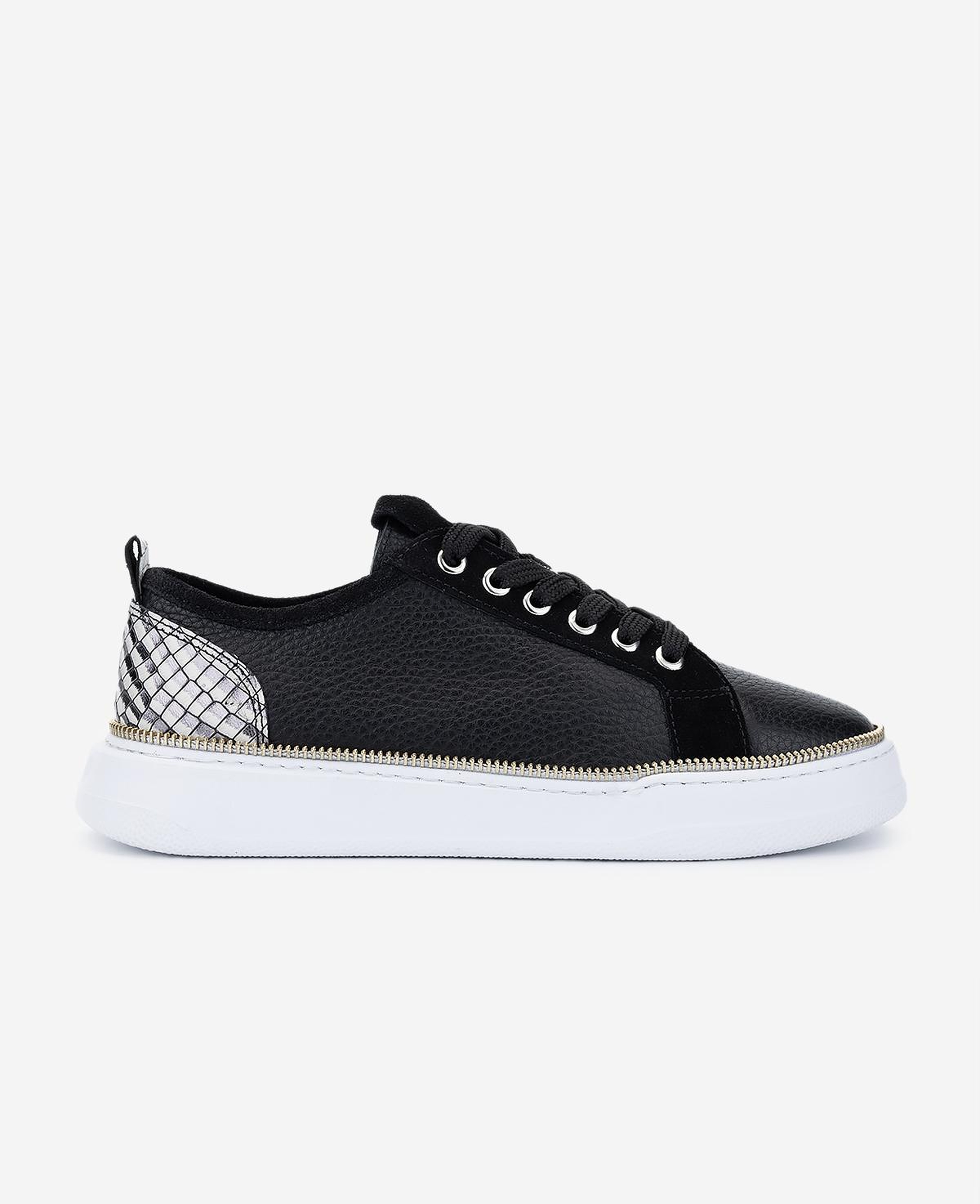 Valmenti Kadın Hakiki Deri Siyah Floter Sneakers & Spor Ayakkabı
