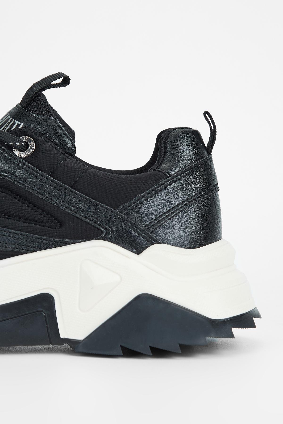 Valmenti Kadın Suni Deri Siyah Sneakers & Spor Ayakkabı