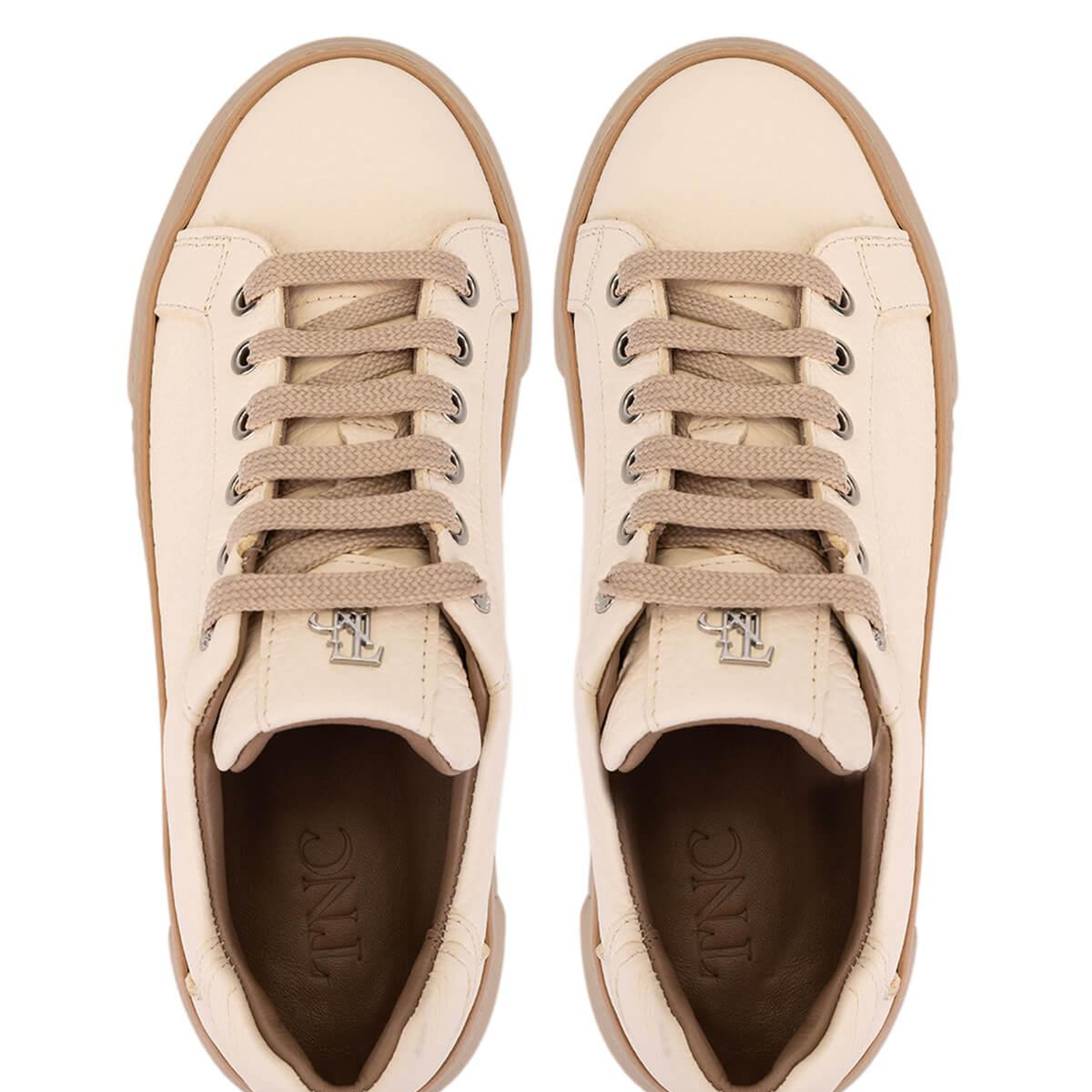 Tamer Tanca Kadın Hakiki Deri Bej Sneakers & Spor Ayakkabı