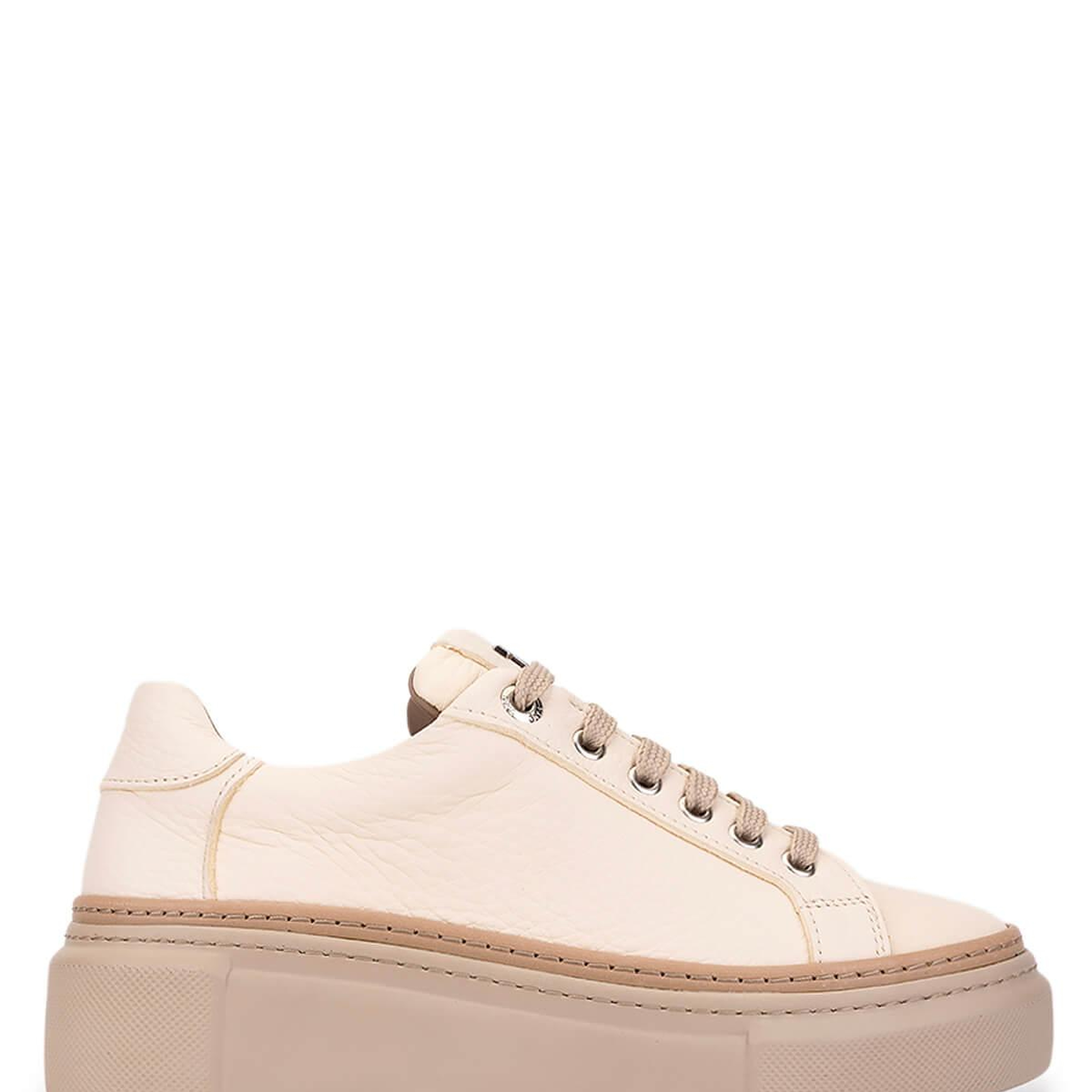 Tamer Tanca Kadın Hakiki Deri Bej Sneakers & Spor Ayakkabı