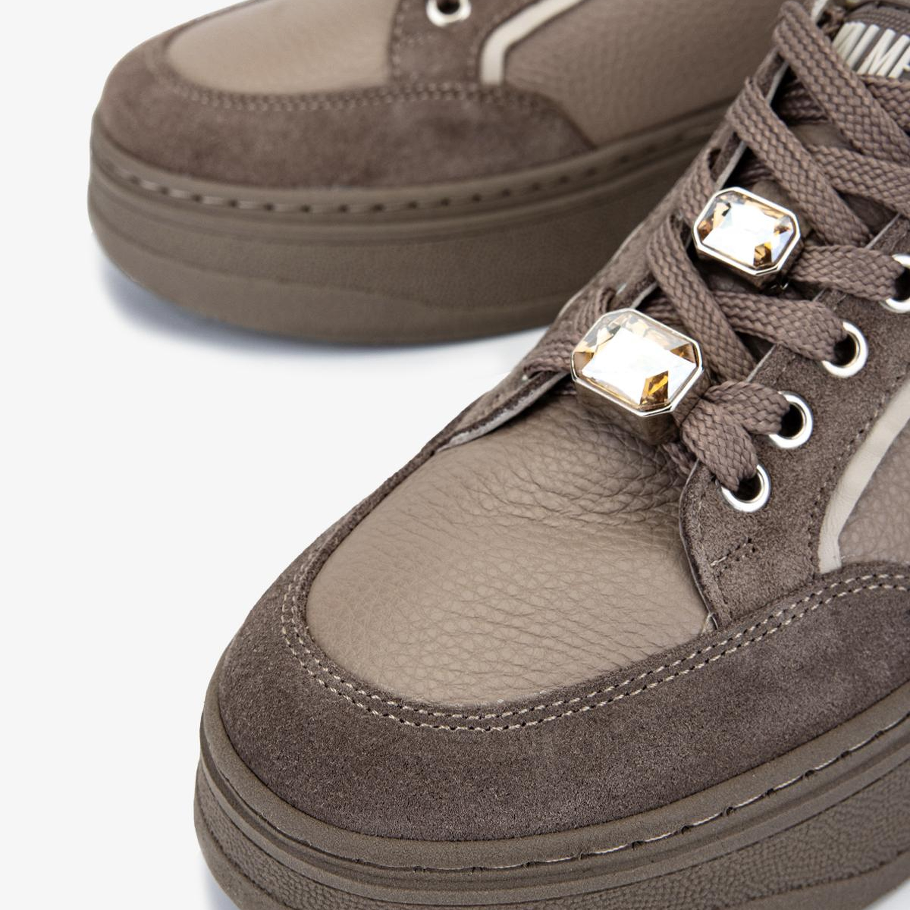 Valmenti Kadın Hakiki Deri Vizon Sneakers & Spor Ayakkabı