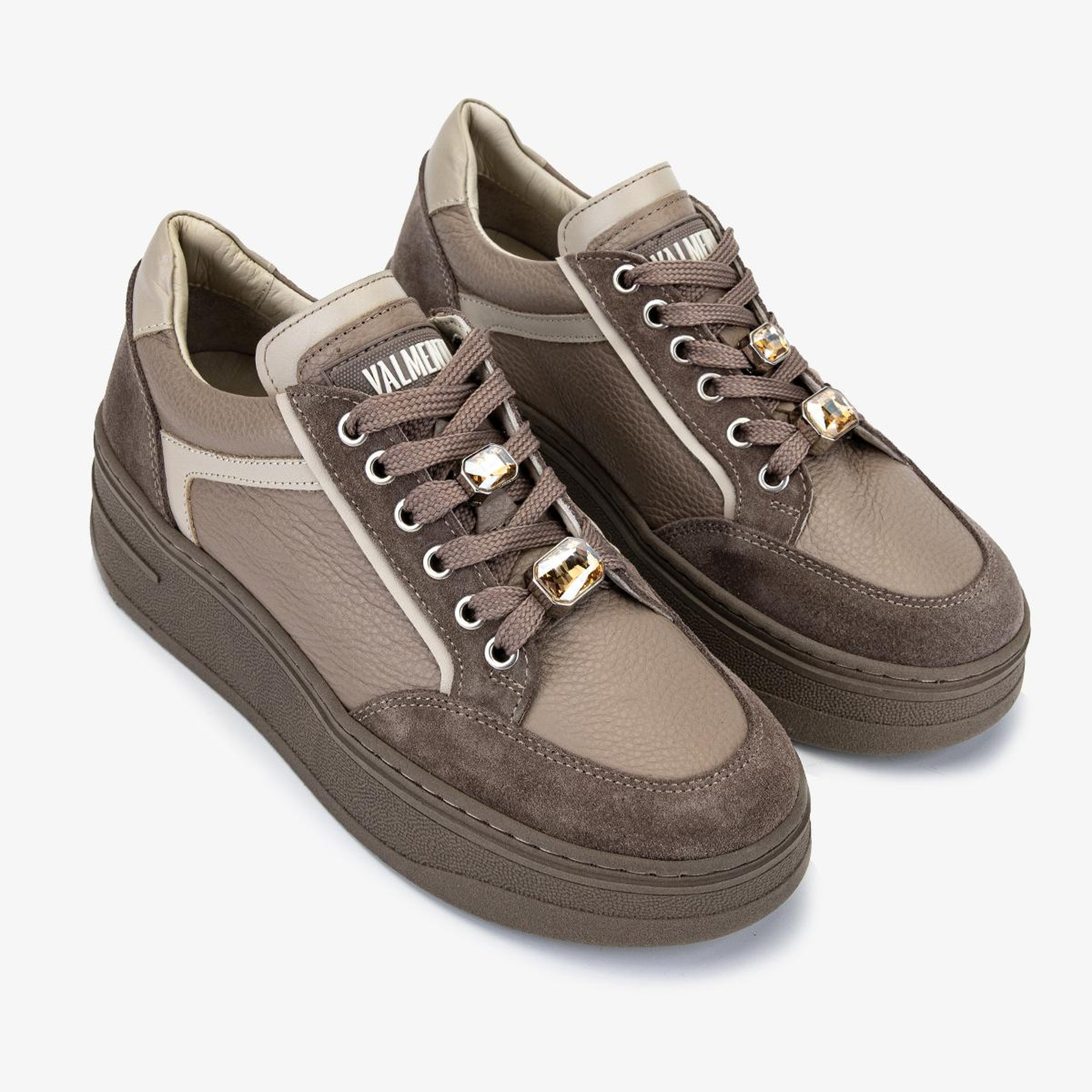 Valmenti Kadın Hakiki Deri Vizon Sneakers & Spor Ayakkabı