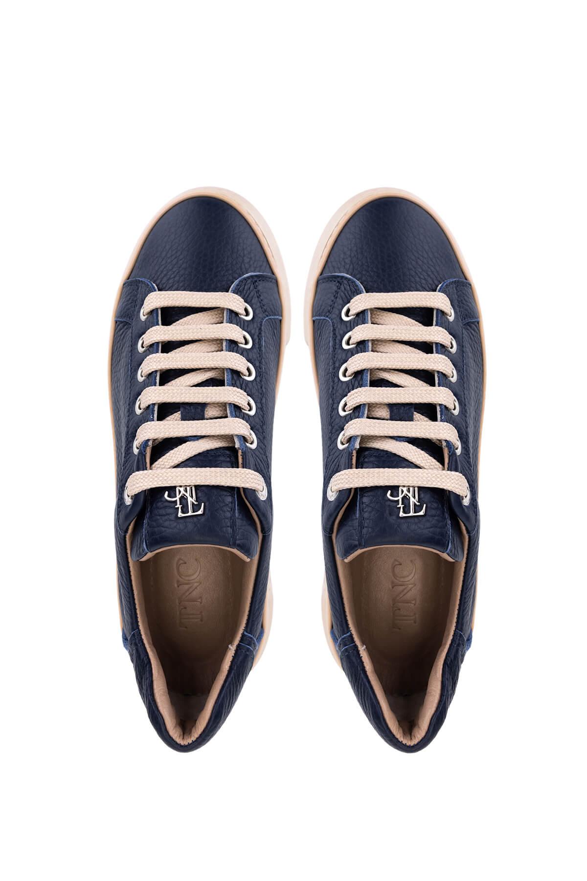 Tamer Tanca Kadın Hakiki Deri Lacivert Sneakers & Spor Ayakkabı