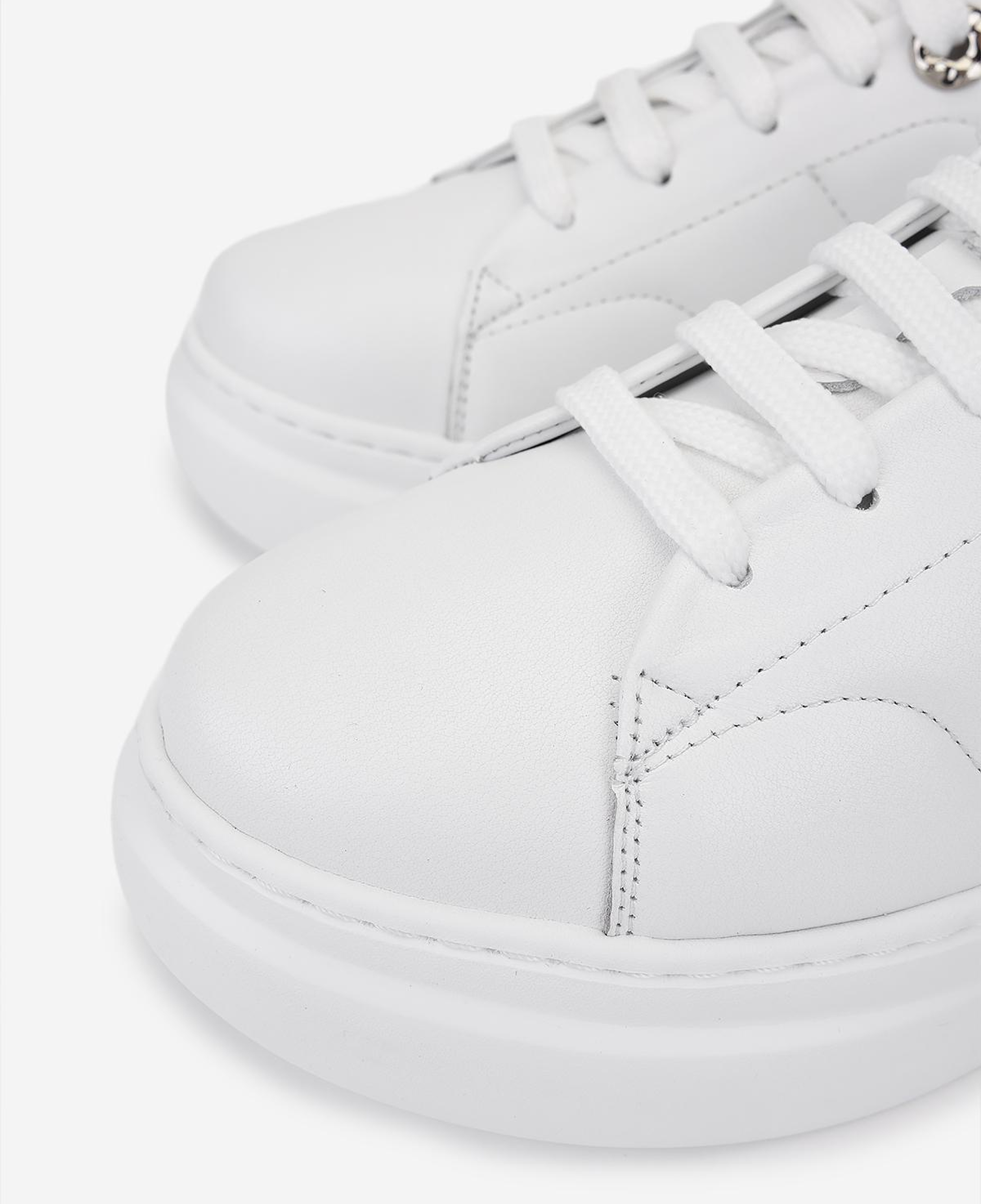 Valmenti Kadın Hakiki Deri Beyaz/Lame Sneakers & Spor Ayakkabı