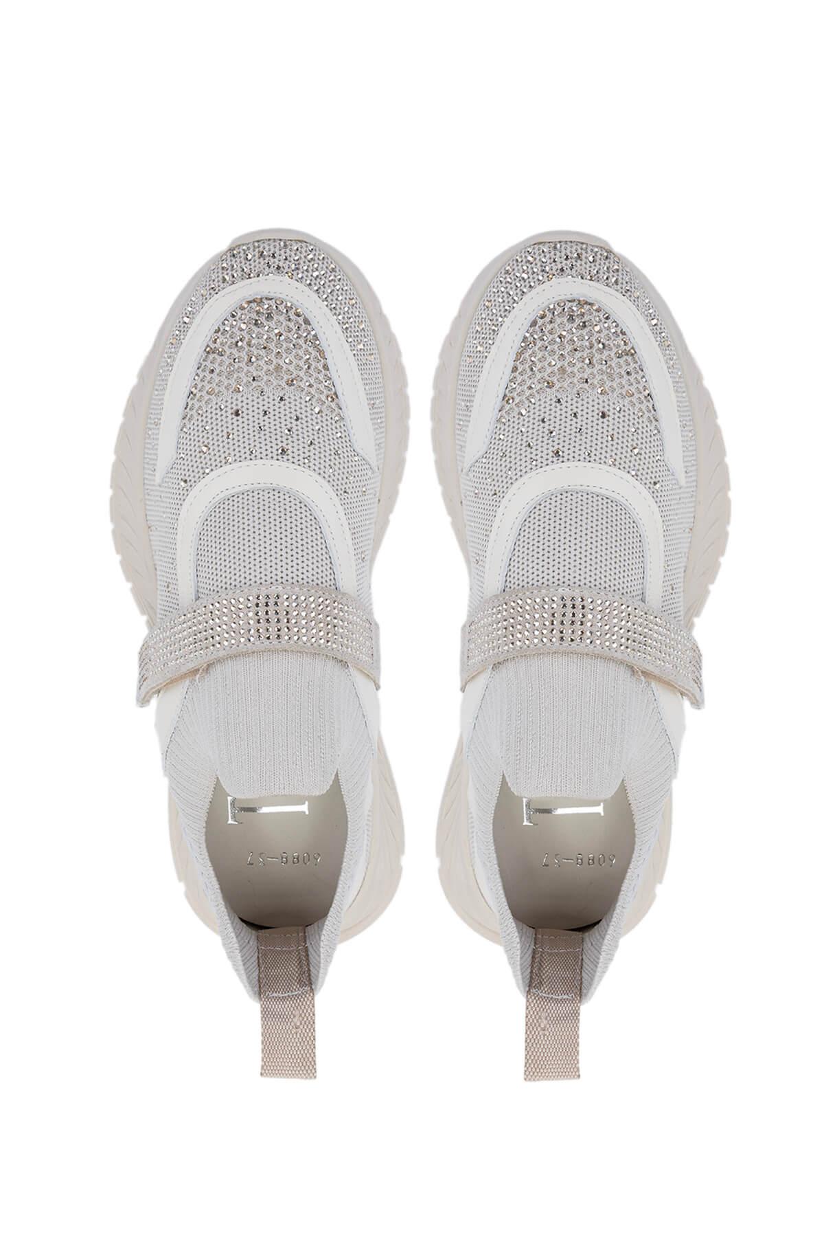 Tamer Tanca Kadın Tekstil Bej Sneakers & Spor Ayakkabı