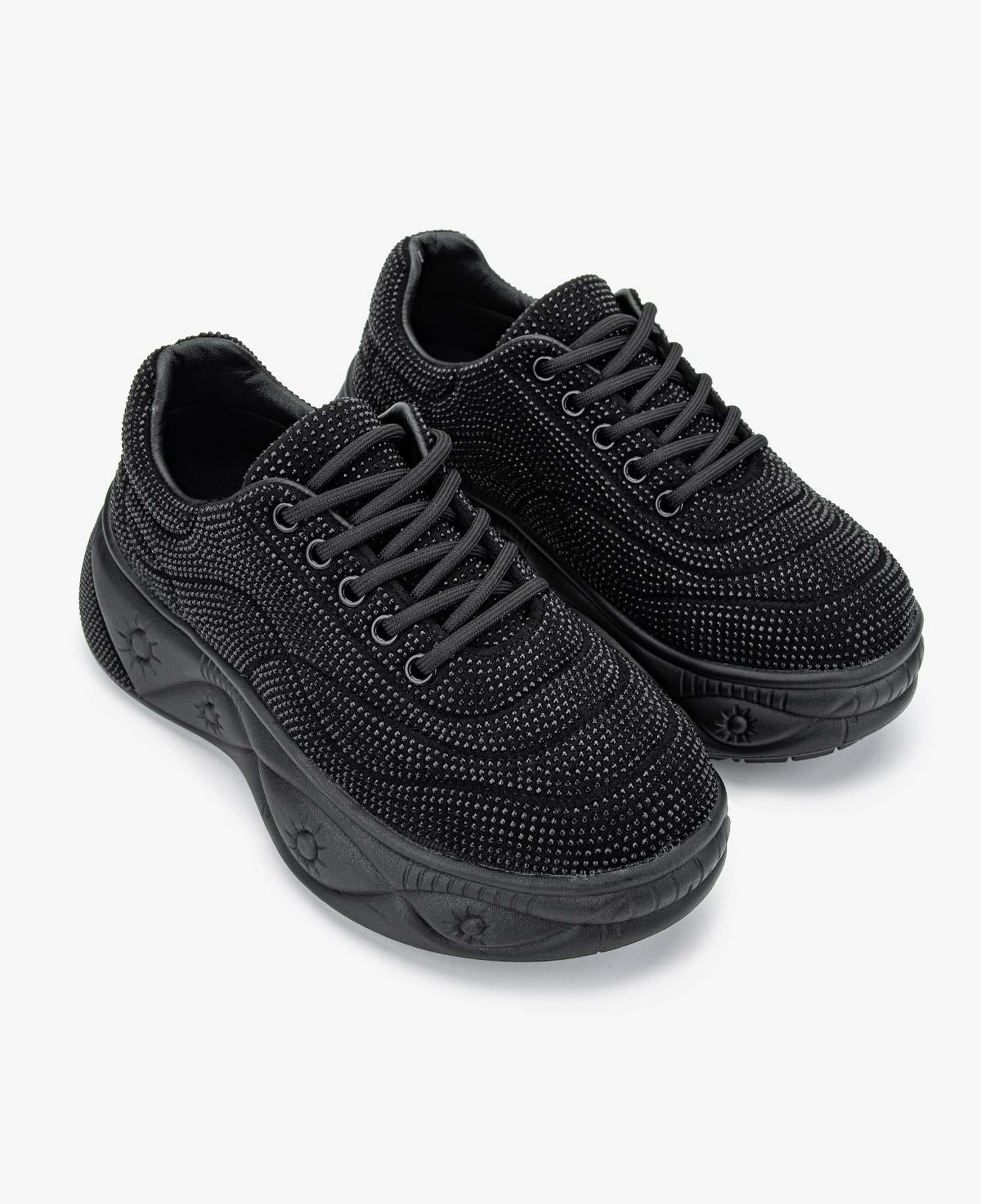 Valmenti Kadın Suni Deri Siyah Sneakers & Spor Ayakkabı
