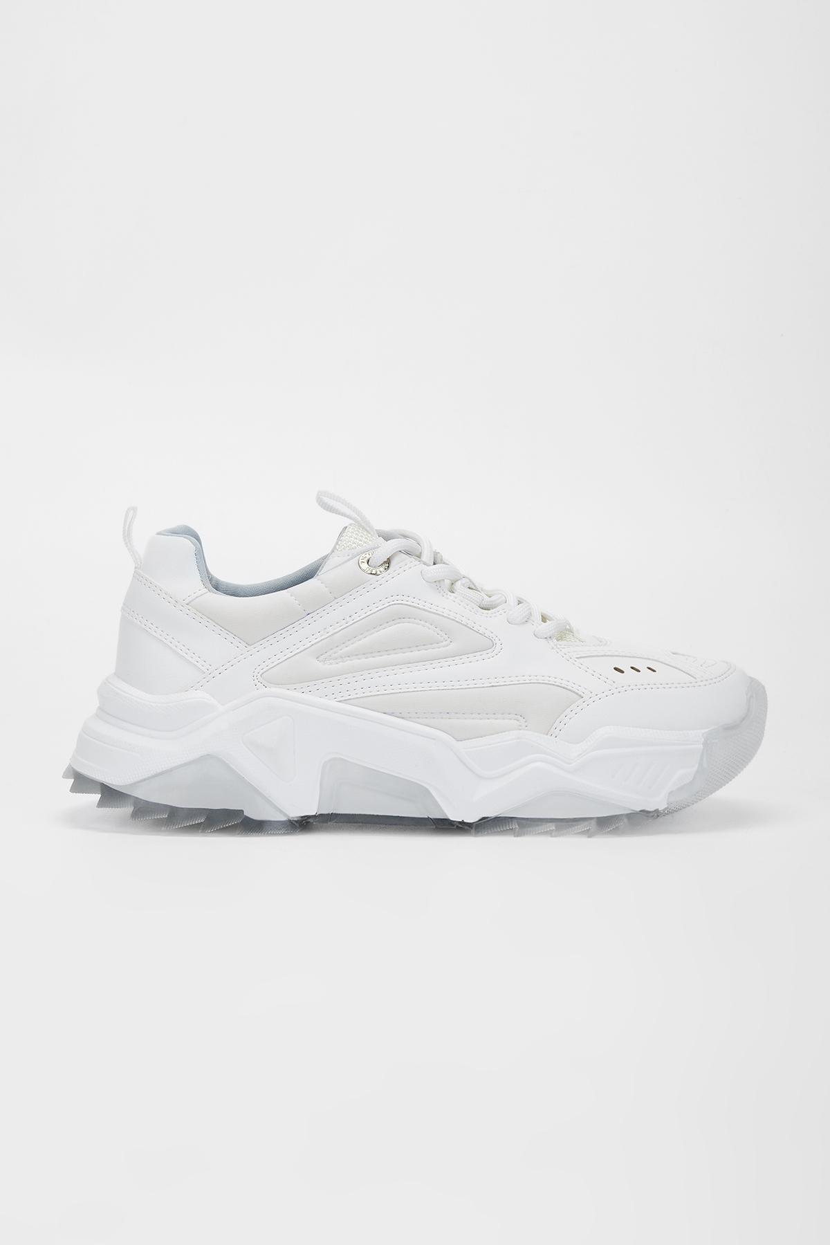 Valmenti Kadın Suni Deri Beyaz Sneakers & Spor Ayakkabı