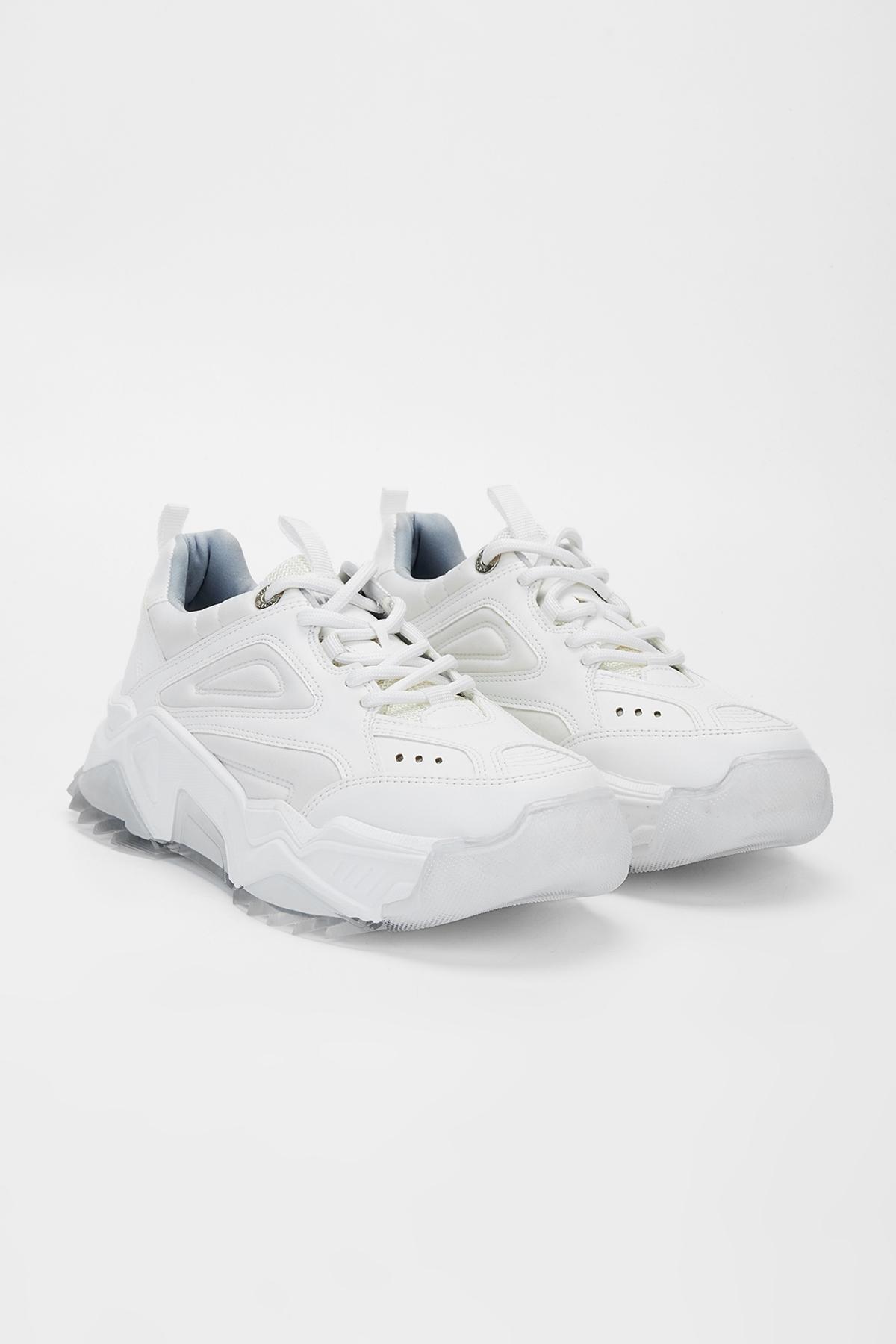 Valmenti Kadın Suni Deri Beyaz Sneakers & Spor Ayakkabı