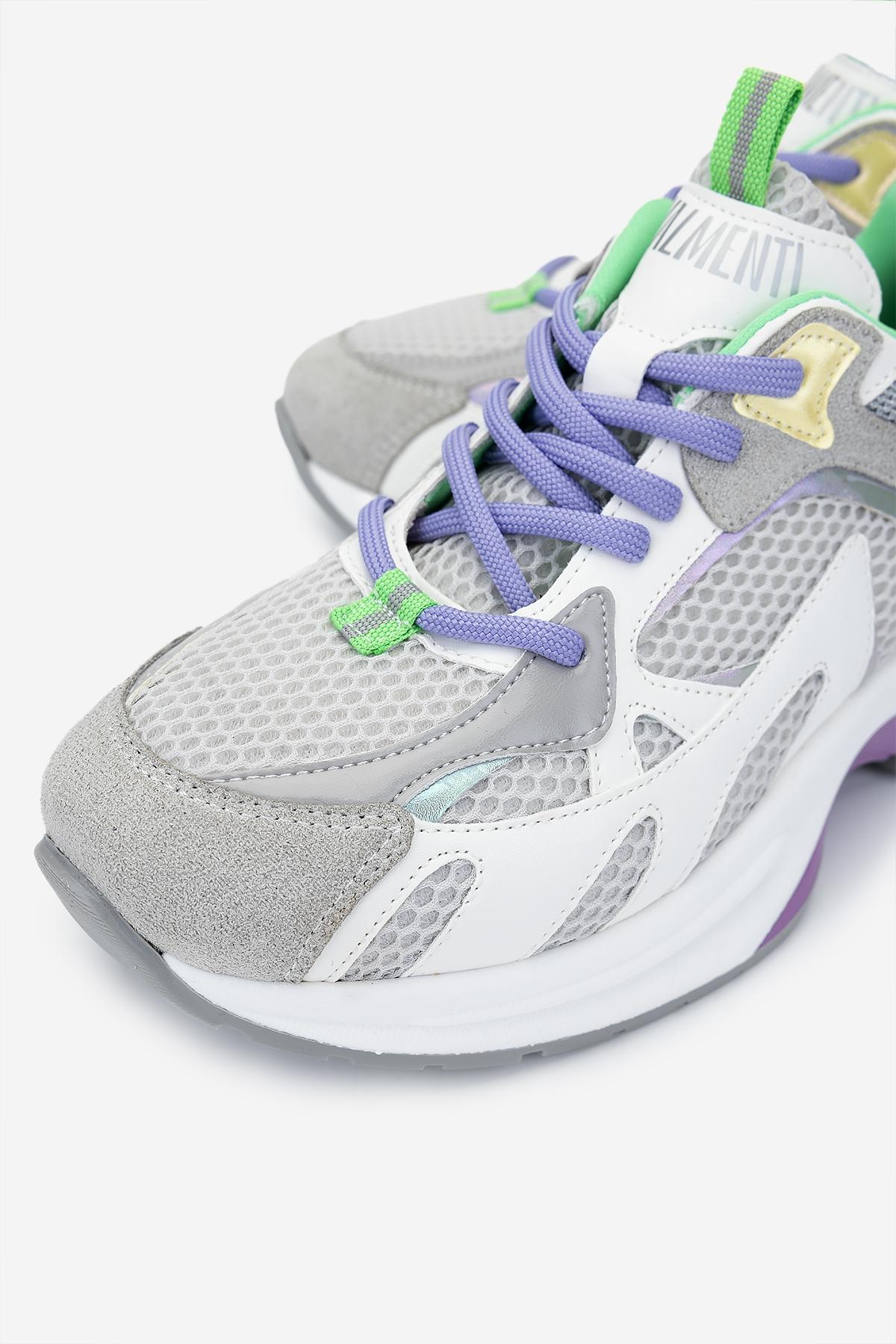 Valmenti Kadın Deri & Tekstil Gri Sneakers & Spor Ayakkabı