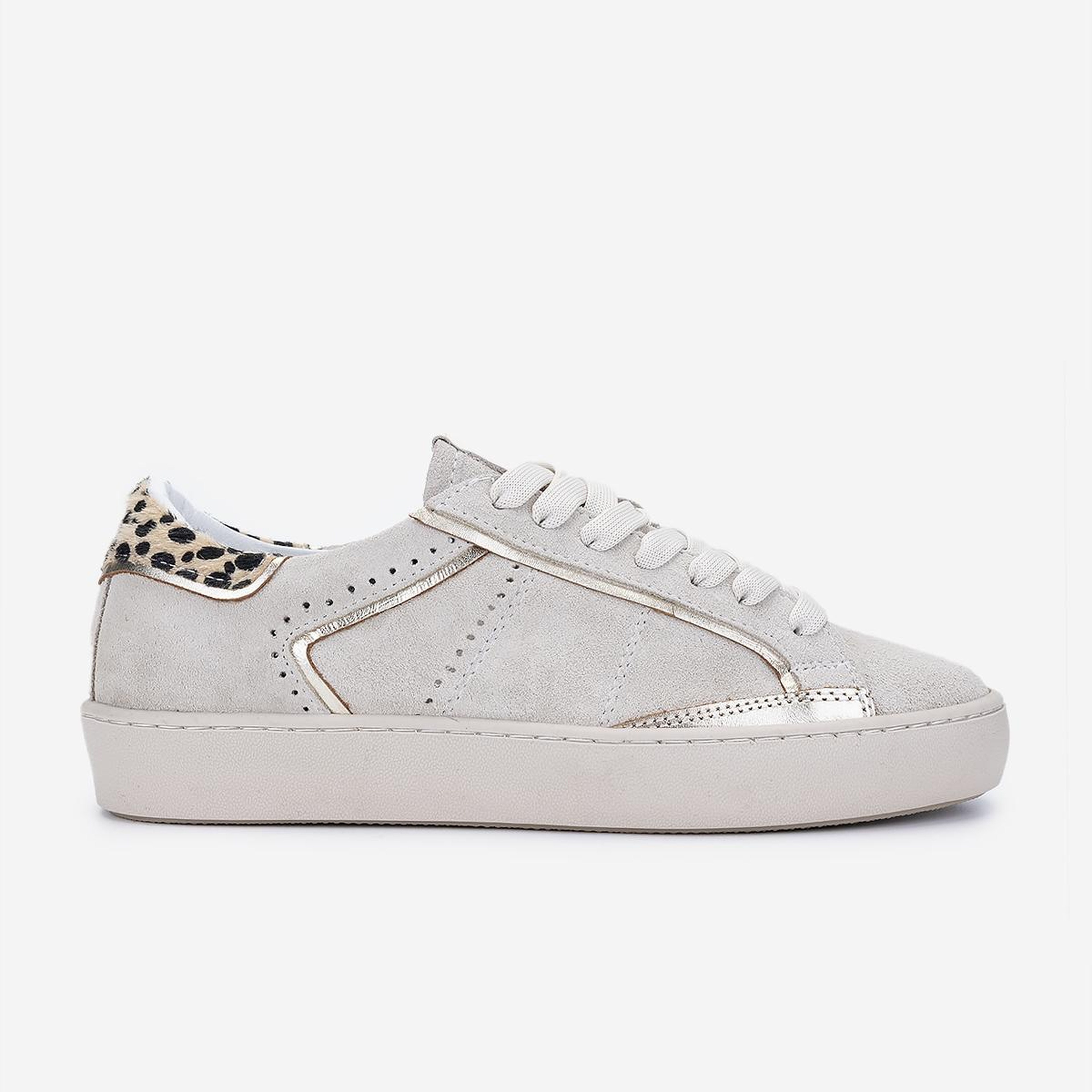 Valmenti Kadın Hakiki Deri Bej Süet Sneakers & Spor Ayakkabı