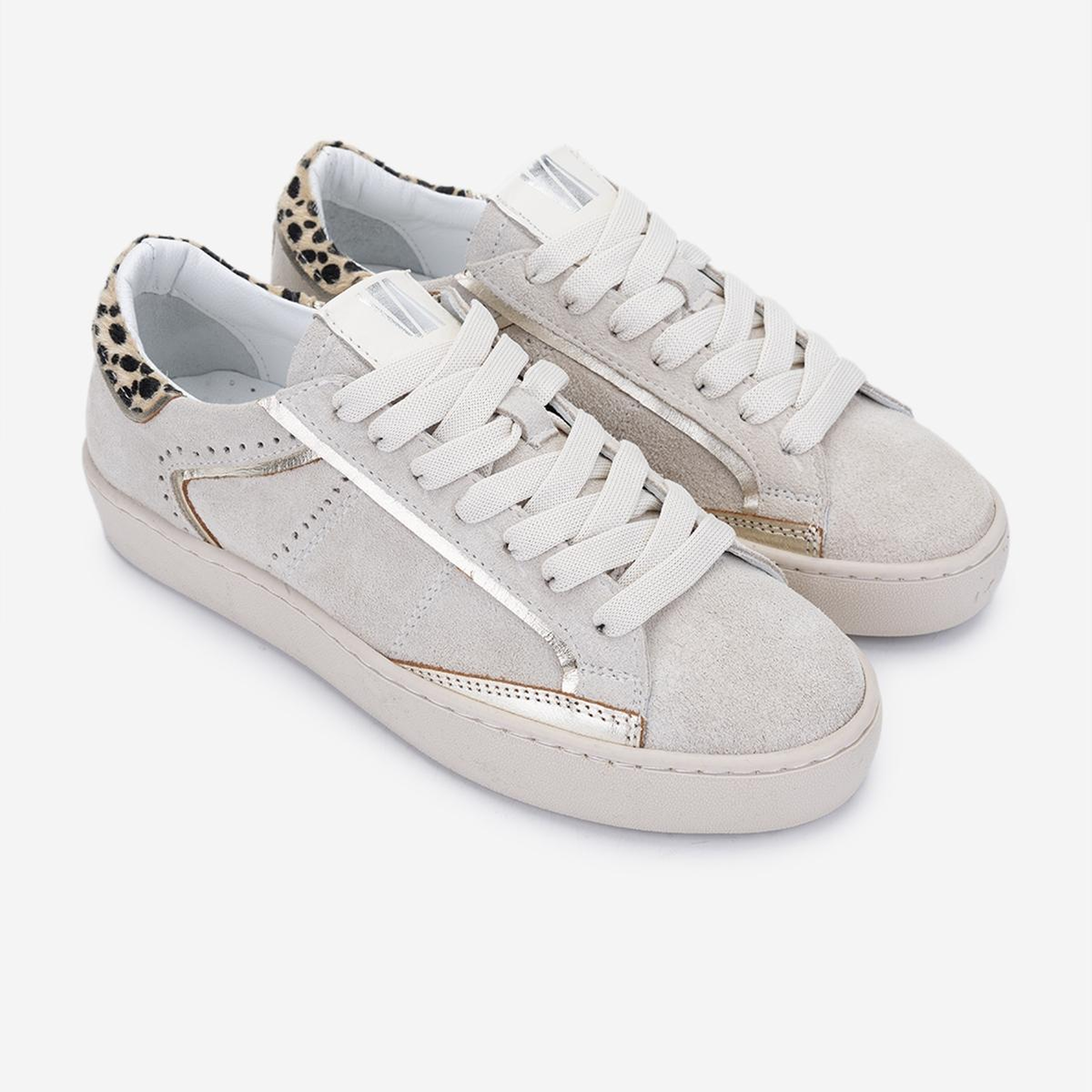 Valmenti Kadın Hakiki Deri Bej Süet Sneakers & Spor Ayakkabı