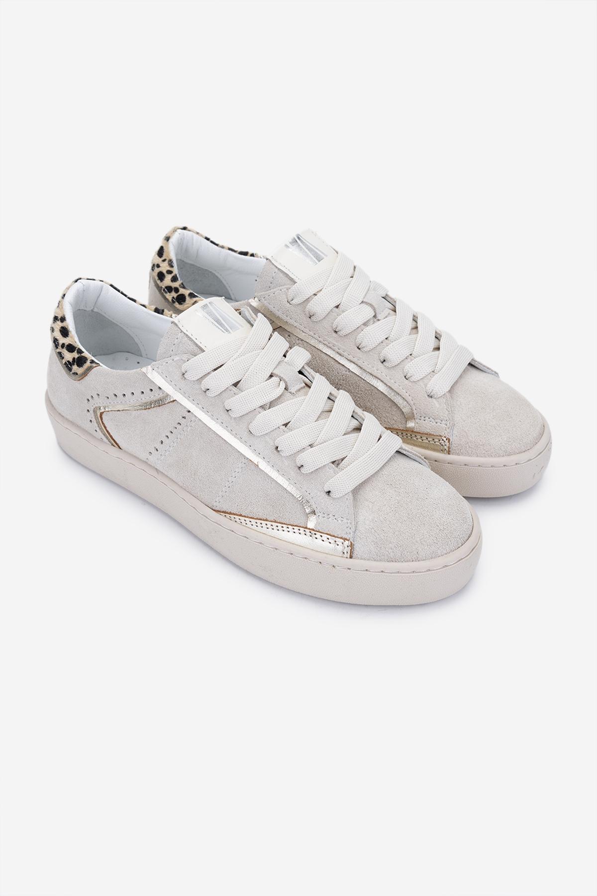 Valmenti Kadın Hakiki Deri Bej Süet Sneakers & Spor Ayakkabı