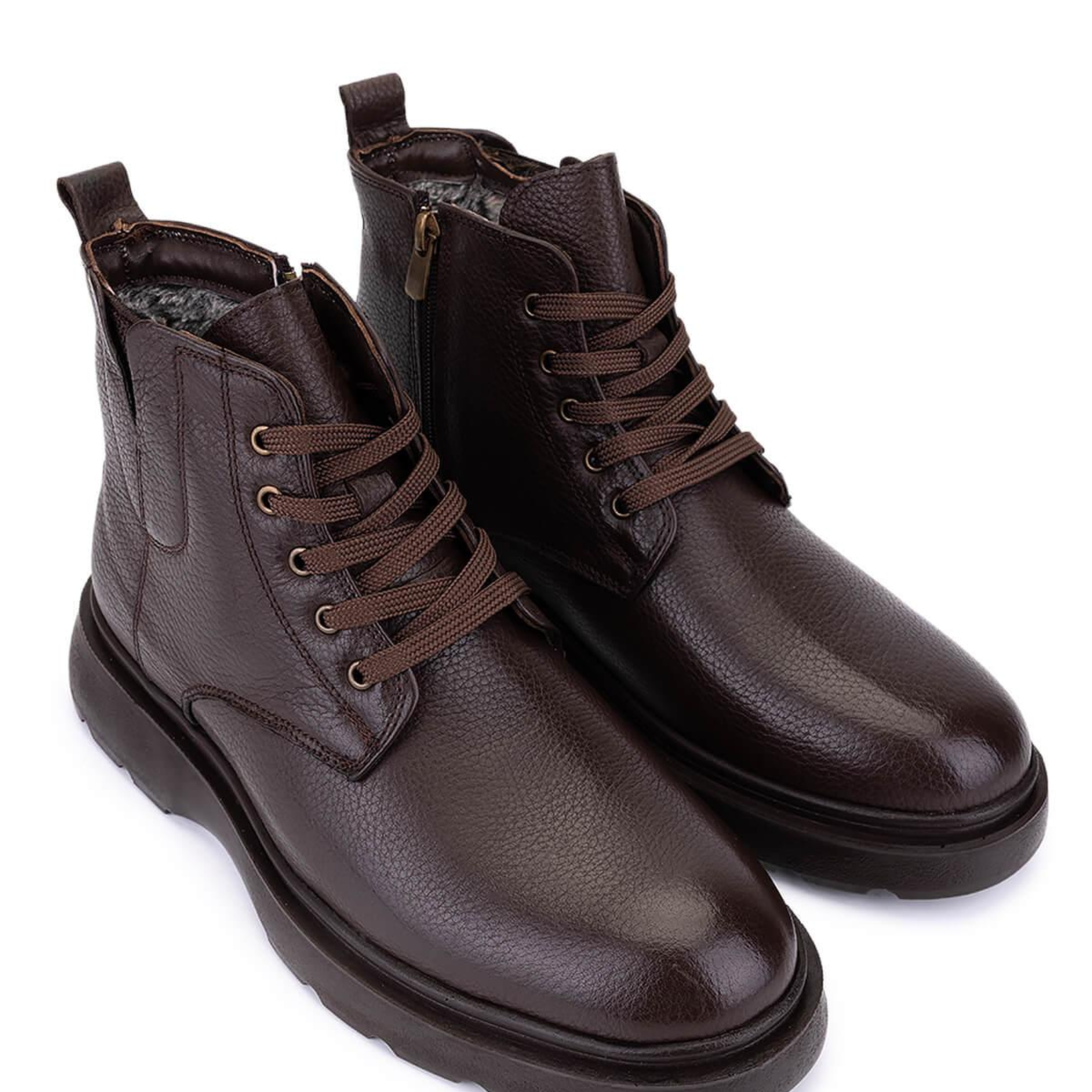 Tamer Tanca Erkek Hakiki Deri Kahverengi Casual Bot