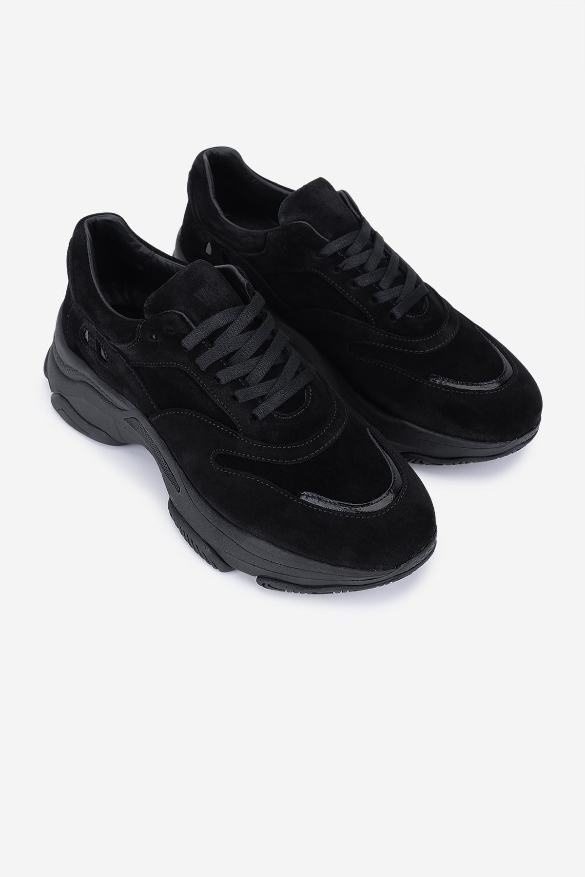 Valmenti Kadın Hakiki Deri Siyah Sneakers & Spor Ayakkabı