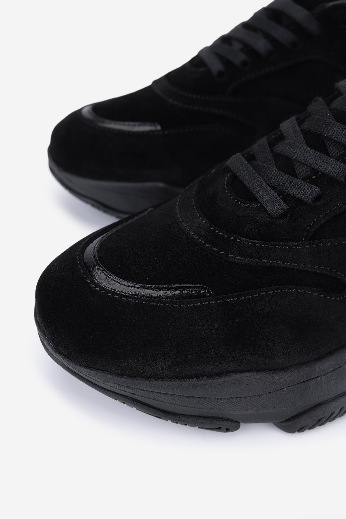 Valmenti Kadın Hakiki Deri Siyah Sneakers & Spor Ayakkabı