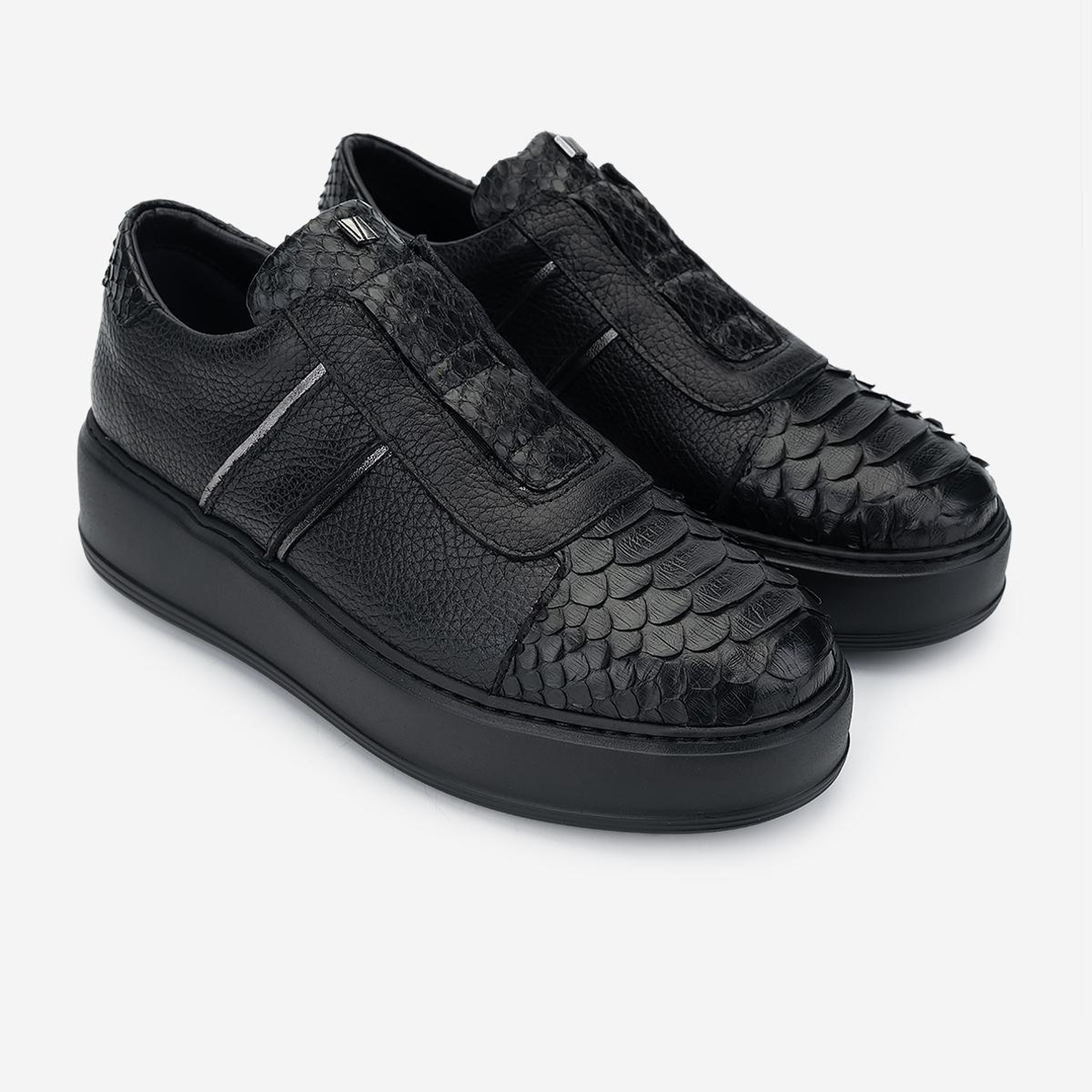 Valmenti Kadın Hakiki Deri Siyah Sneakers & Spor Ayakkabı