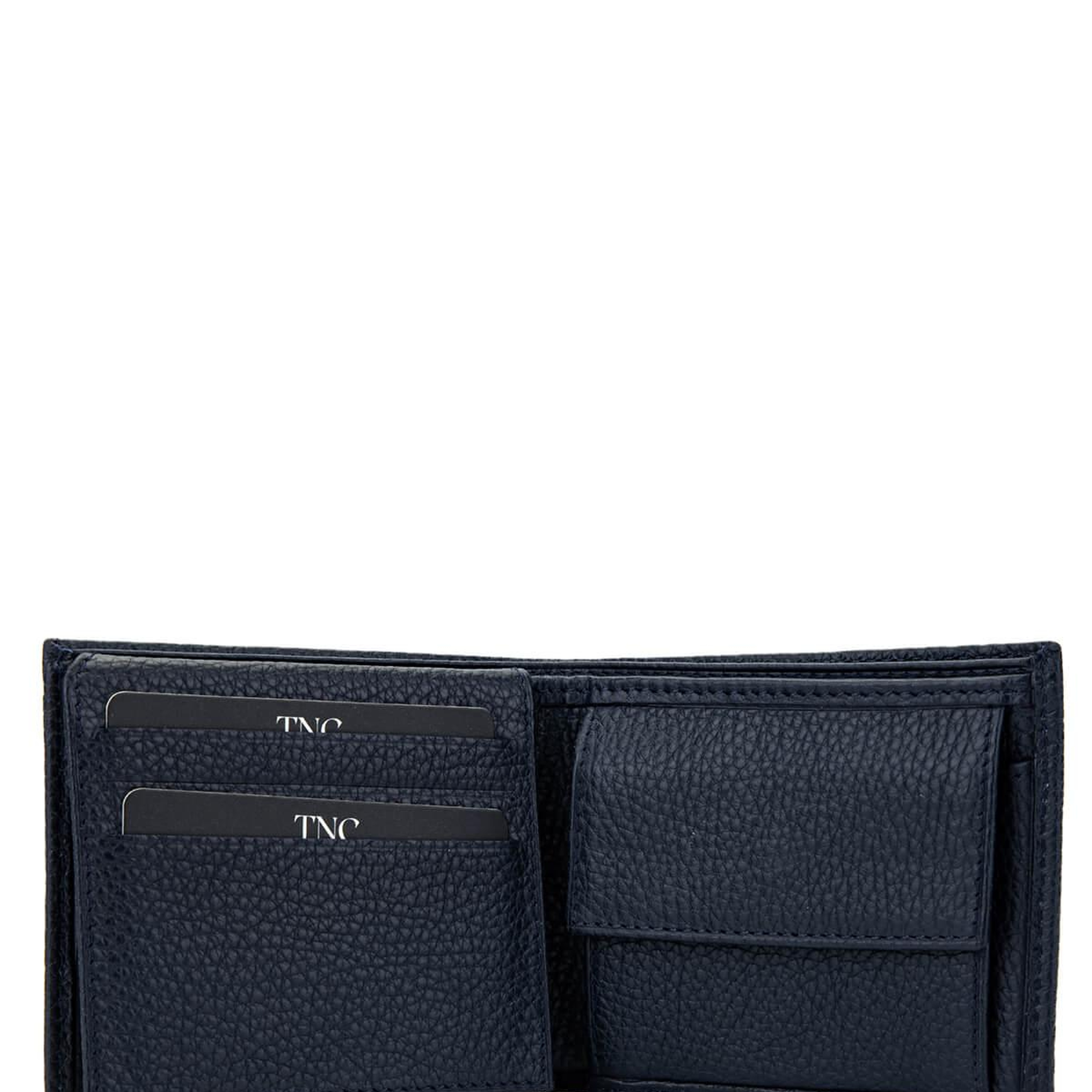 Tamer Tanca Erkek Hakiki Deri Lacivert Cüzdan Cuzdan