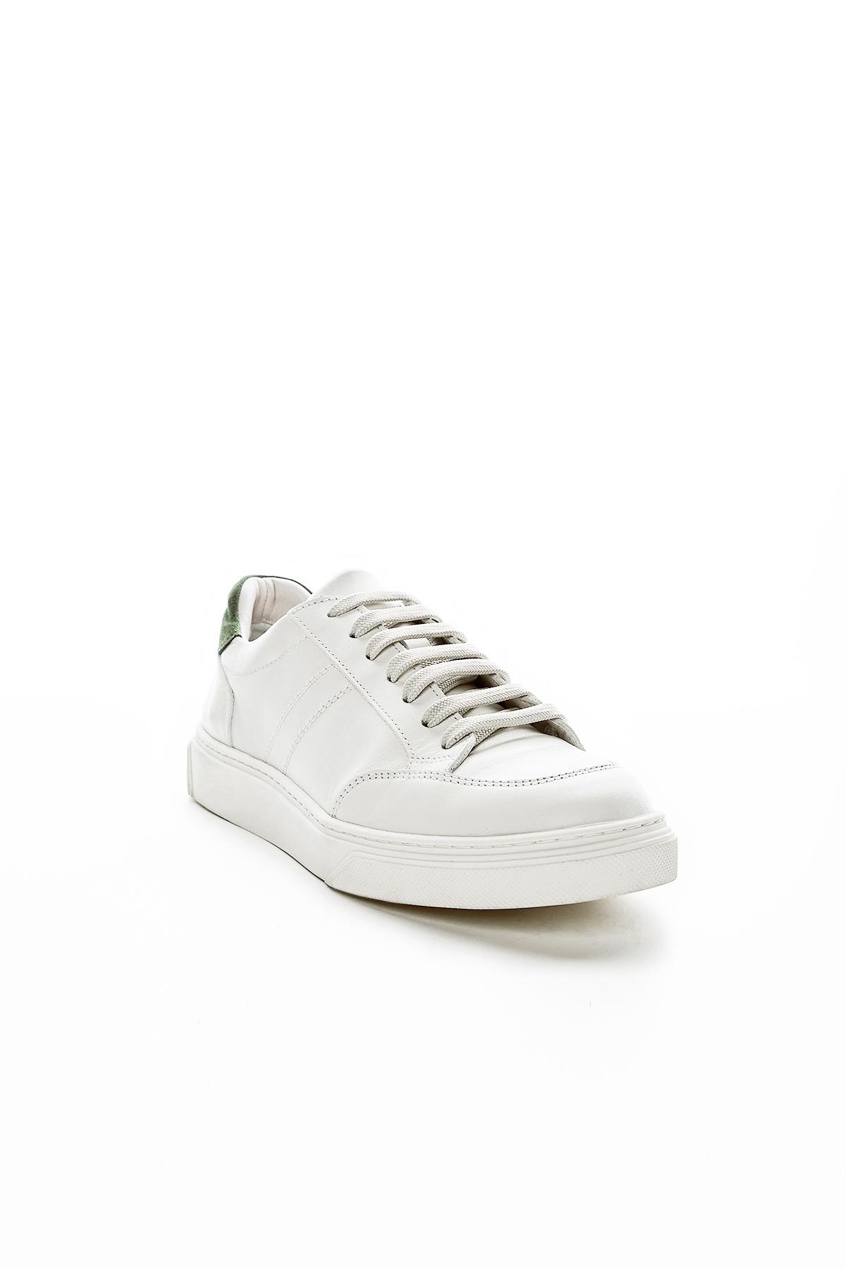 Valmenti Kadın Hakiki Deri Beyaz/Yeşil Sneakers & Spor Ayakkabı