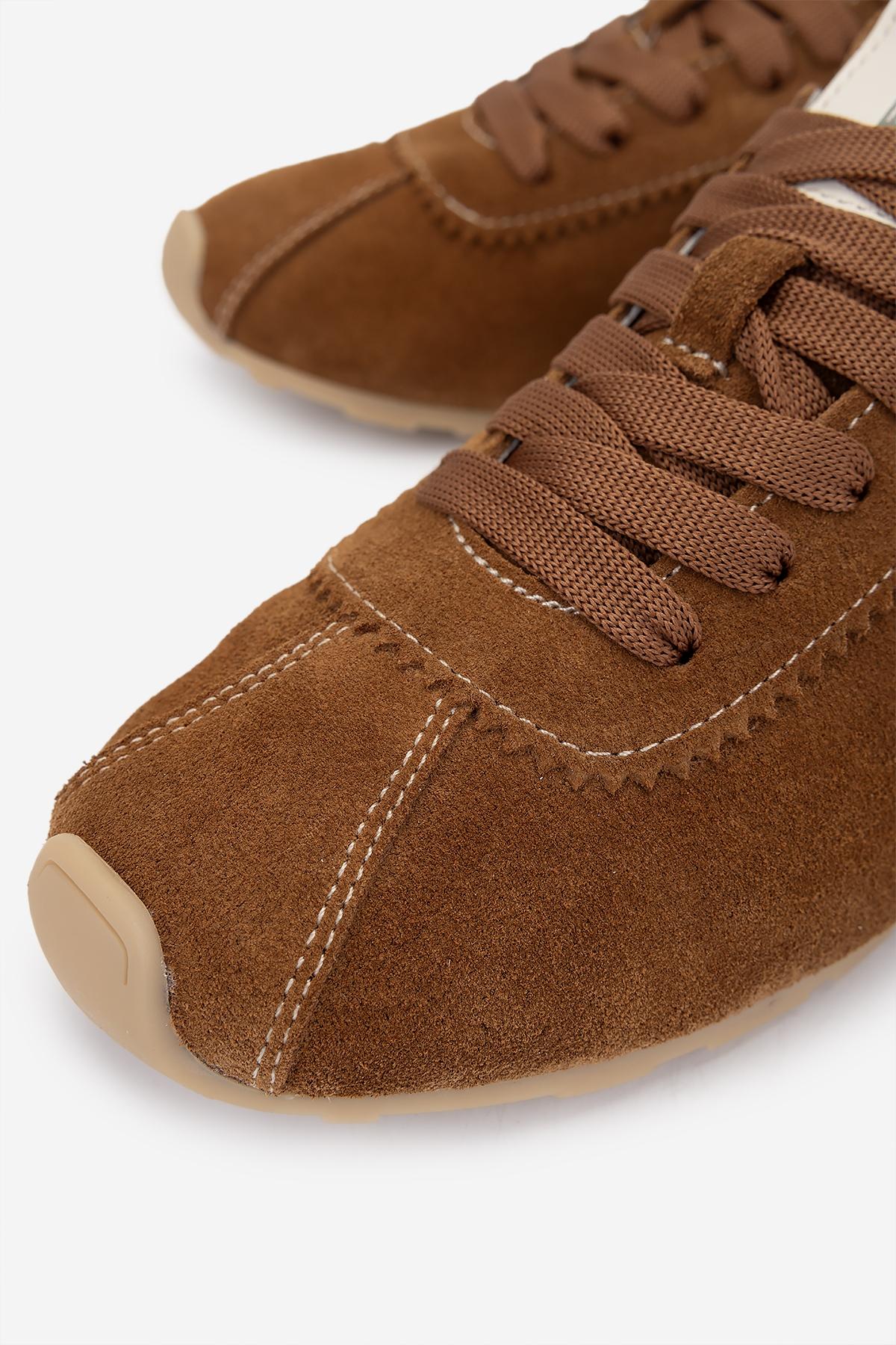 Valmenti Kadın Hakiki Deri Tütün Süet Sneakers & Spor Ayakkabı