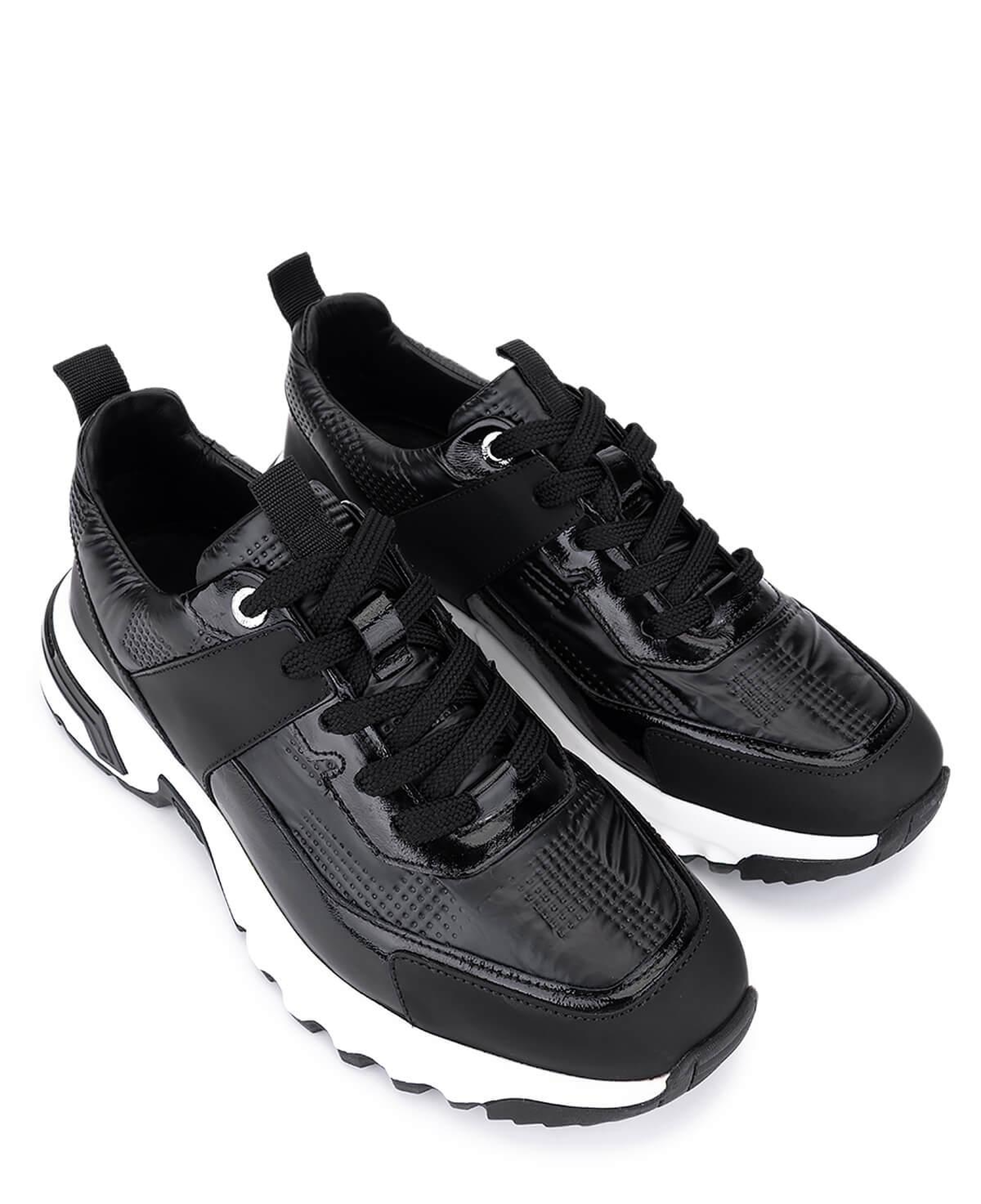 Tamer Tanca Erkek Hakiki Deri Siyah Sneakers & Spor Ayakkabı