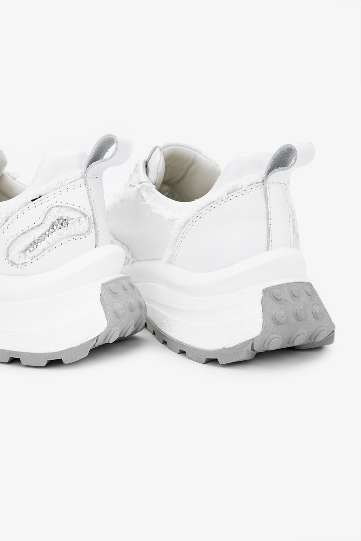 Valmenti Kadın Hakiki Deri Beyaz Sneakers & Spor Ayakkabı