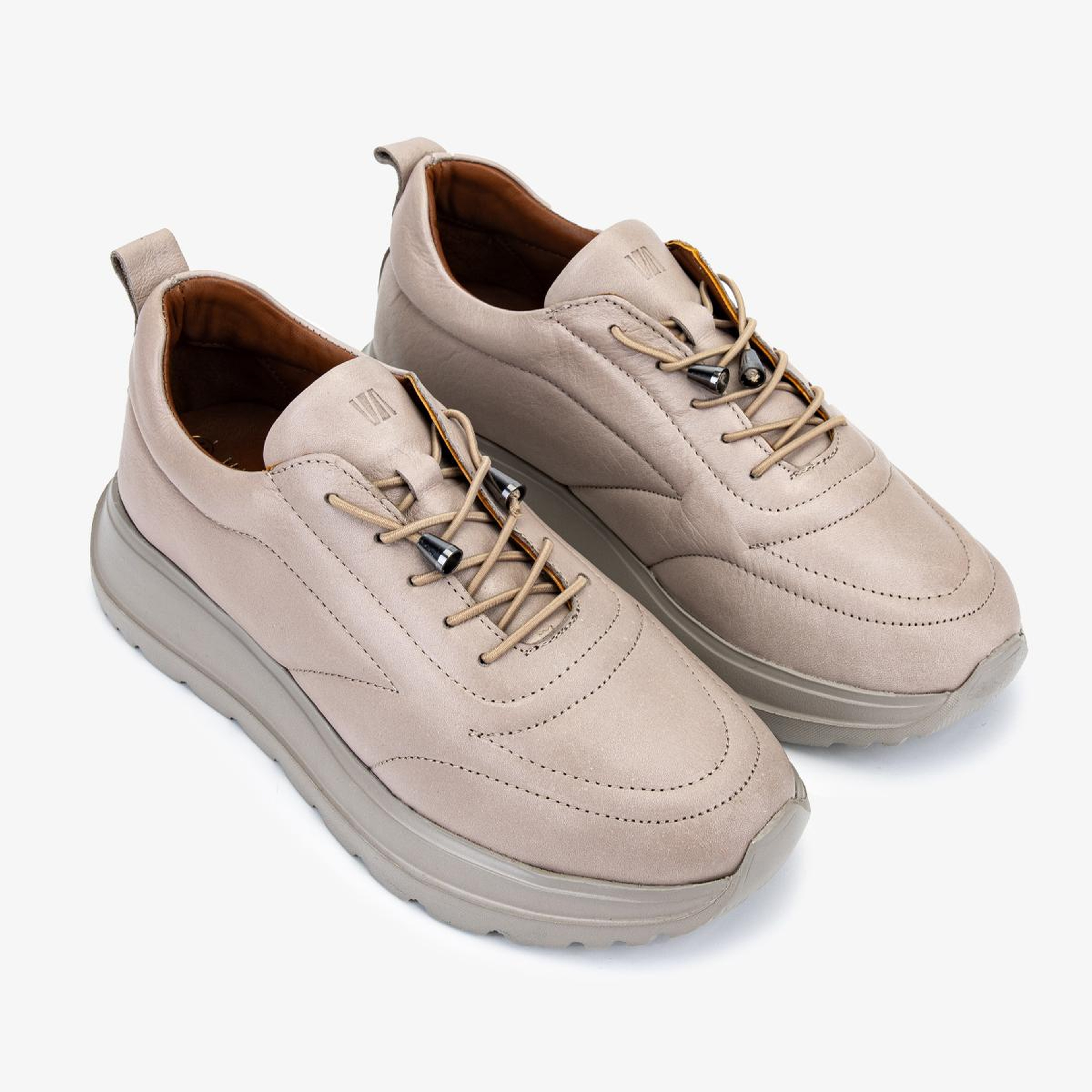 Valmenti Kadın Hakiki Deri Vizon Sneakers & Spor Ayakkabı