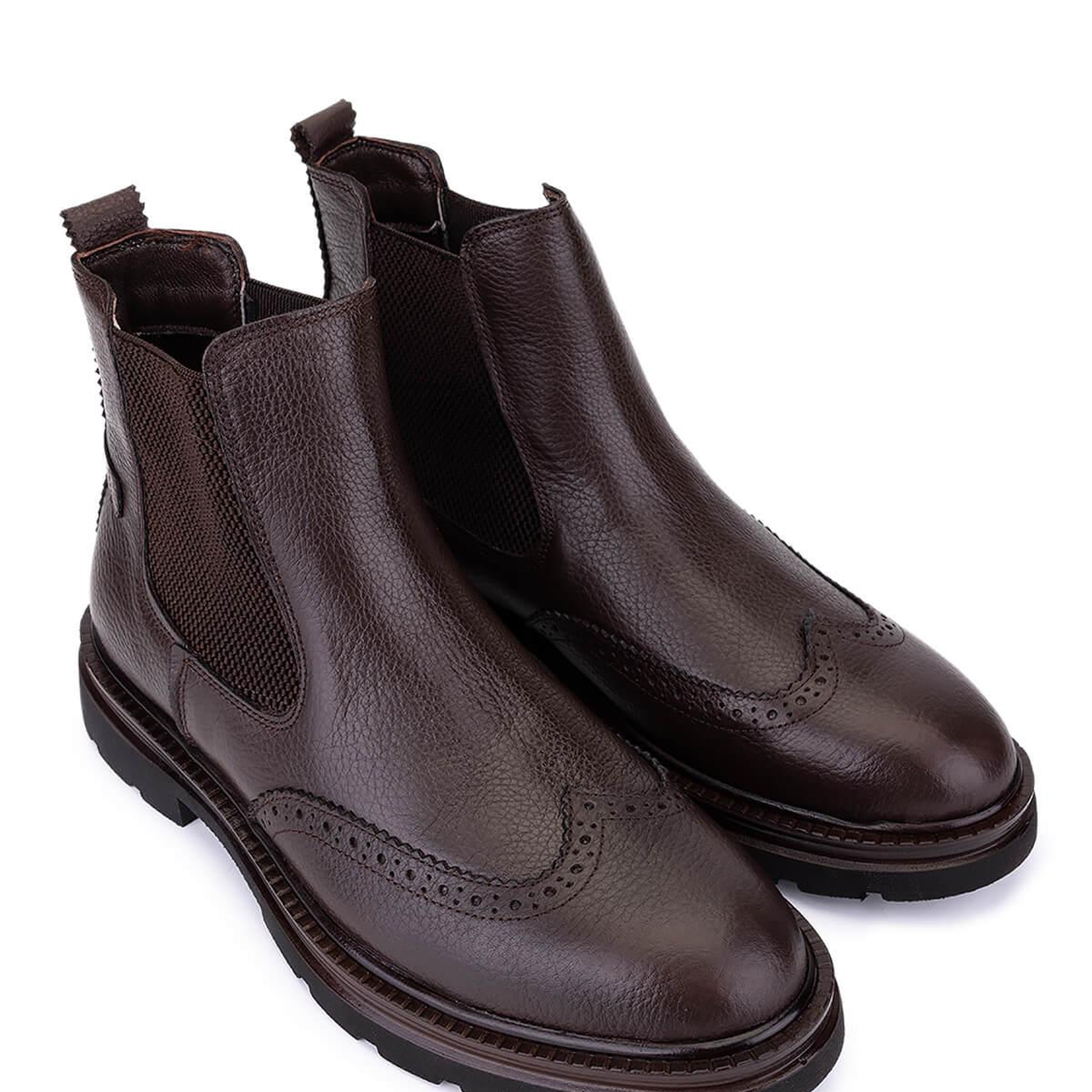 Tamer Tanca Erkek Hakiki Deri Kahverengi Casual Bot