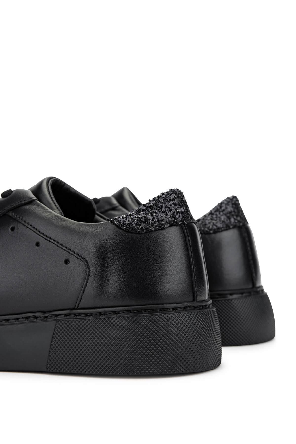 Tamer Tanca Kadın Deri/Tekstil Siyah Sneakers & Spor Ayakkabı