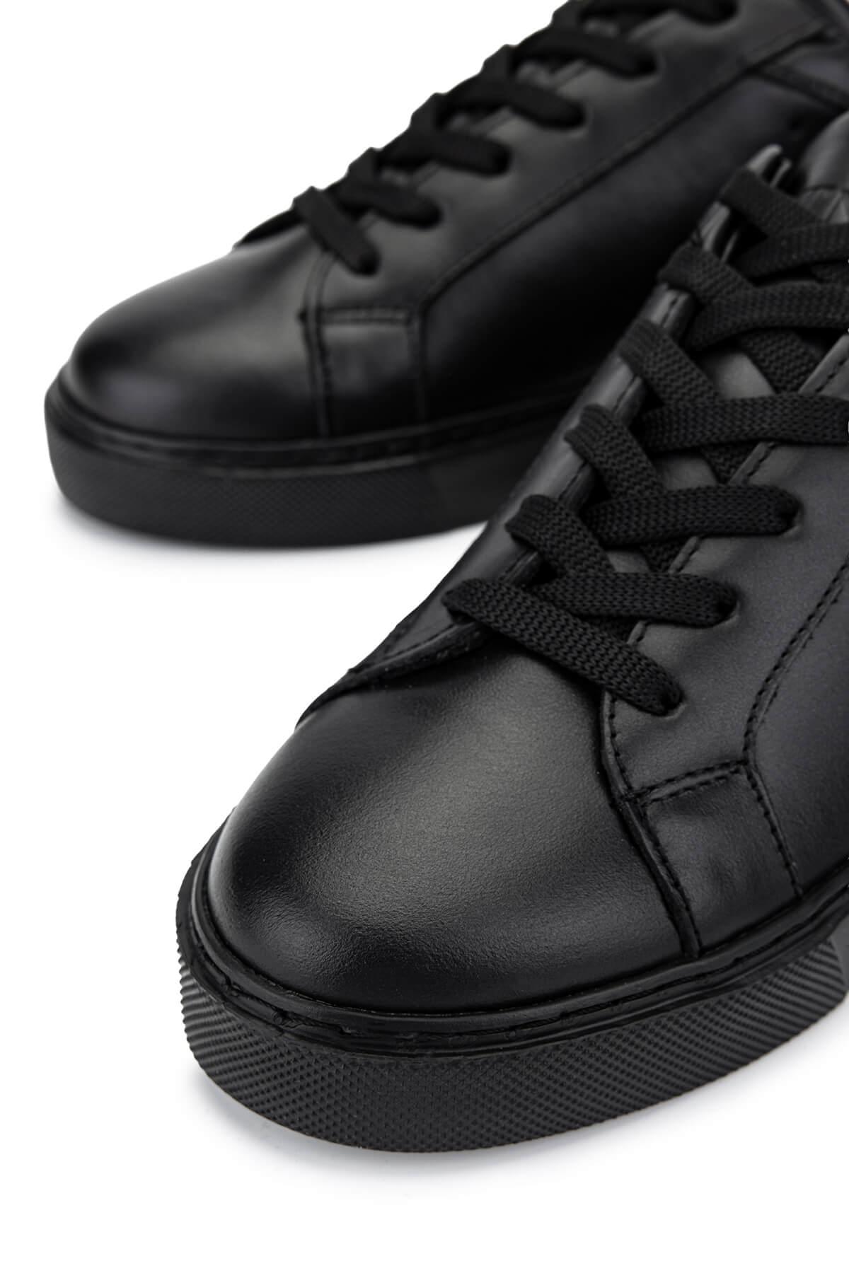 Tamer Tanca Kadın Deri/Tekstil Siyah Sneakers & Spor Ayakkabı