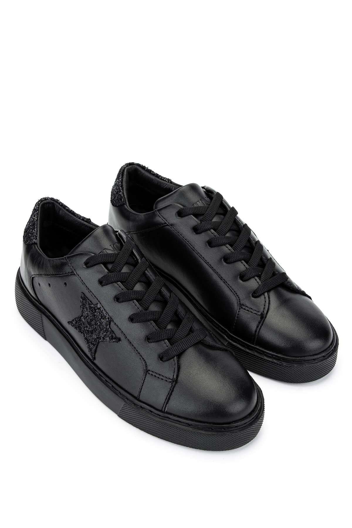 Tamer Tanca Kadın Deri/Tekstil Siyah Sneakers & Spor Ayakkabı