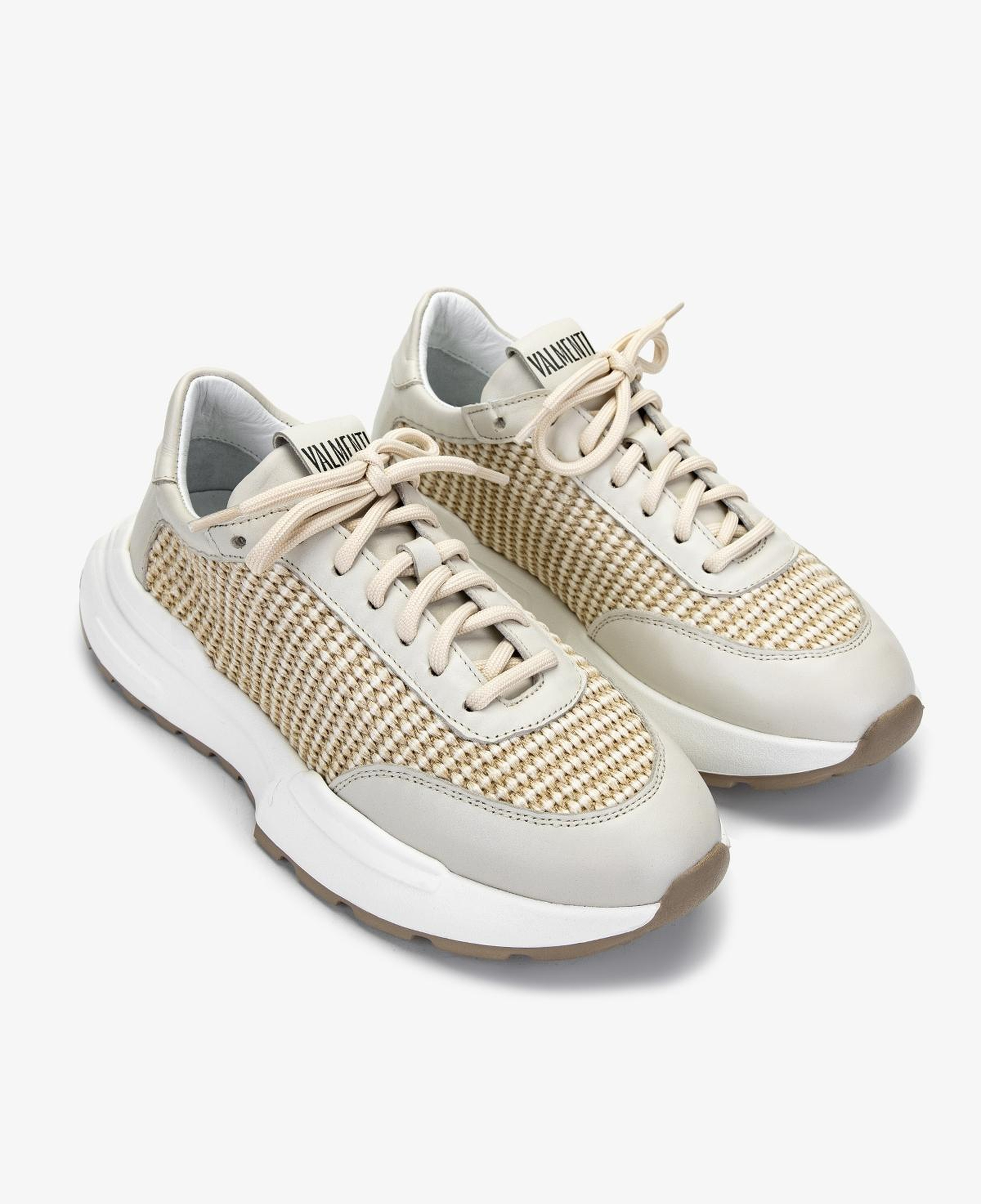 Valmenti Kadın Deri & Tekstil Bej Sneakers & Spor Ayakkabı