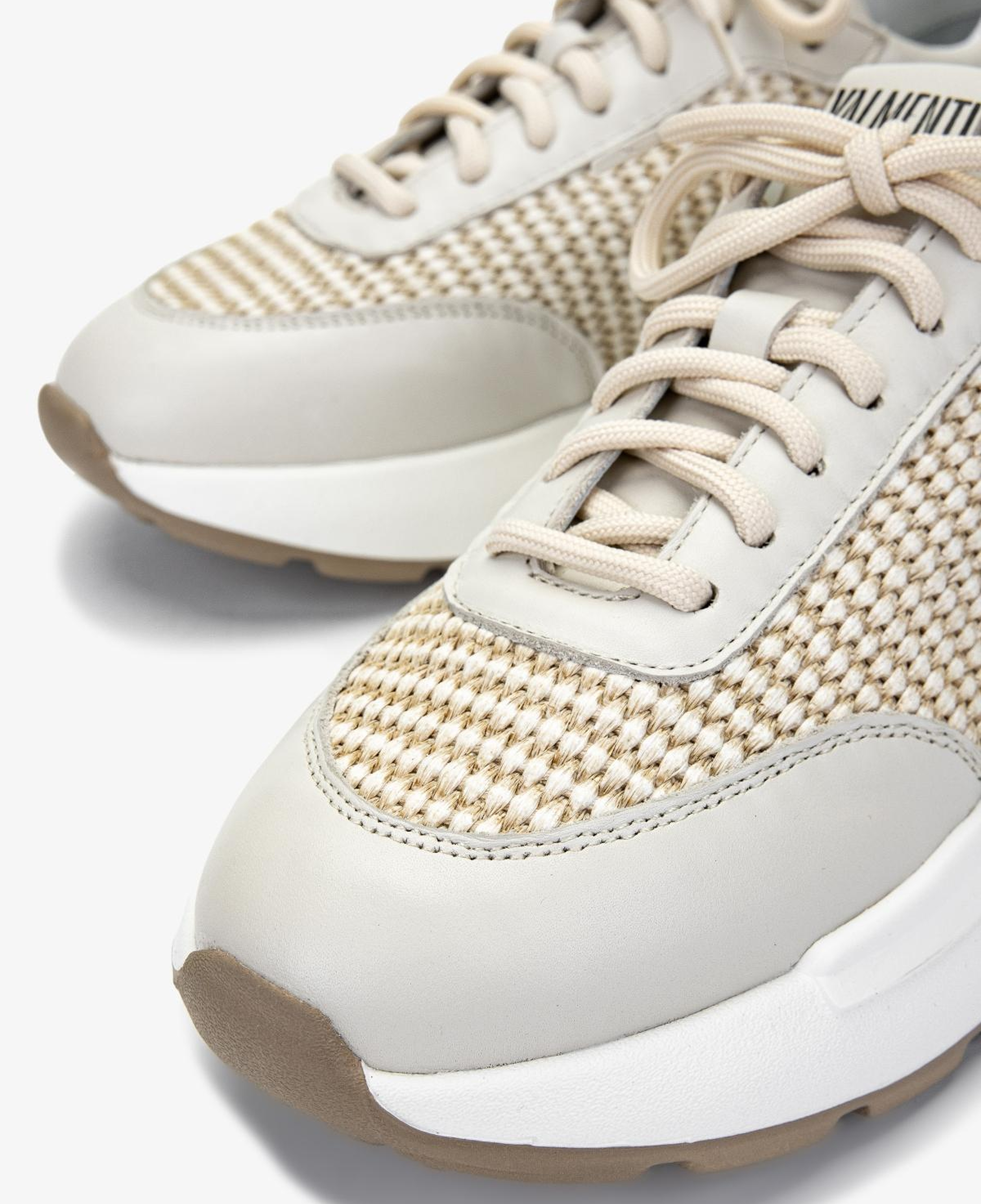 Valmenti Kadın Deri & Tekstil Bej Sneakers & Spor Ayakkabı