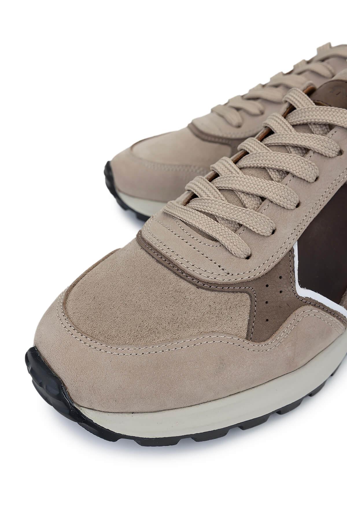 Tamer Tanca Erkek Hakiki Deri Kum Sneakers & Spor Ayakkabı