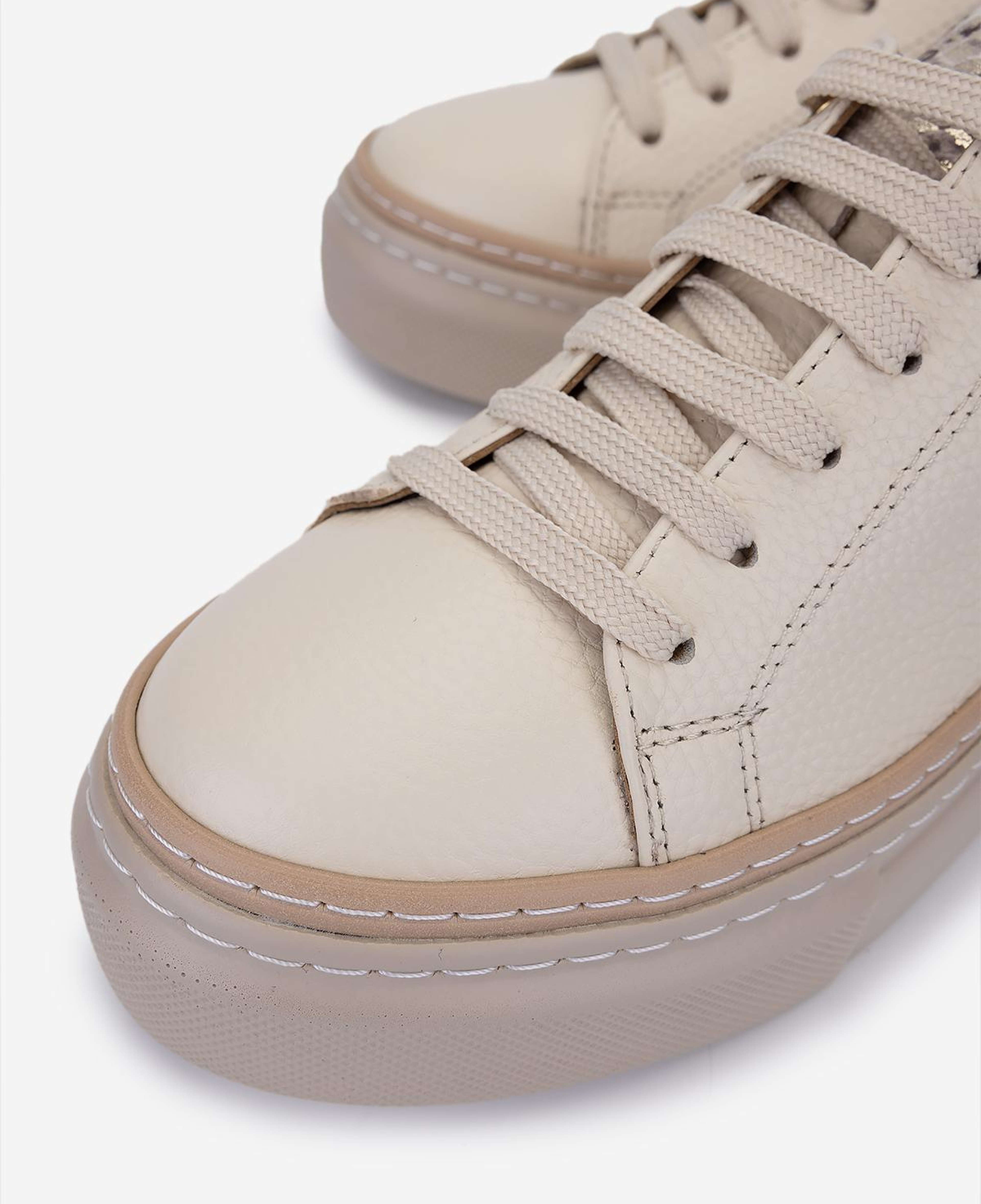 Valmenti Kadın Hakiki Deri Bej Floter Sneakers & Spor Ayakkabı