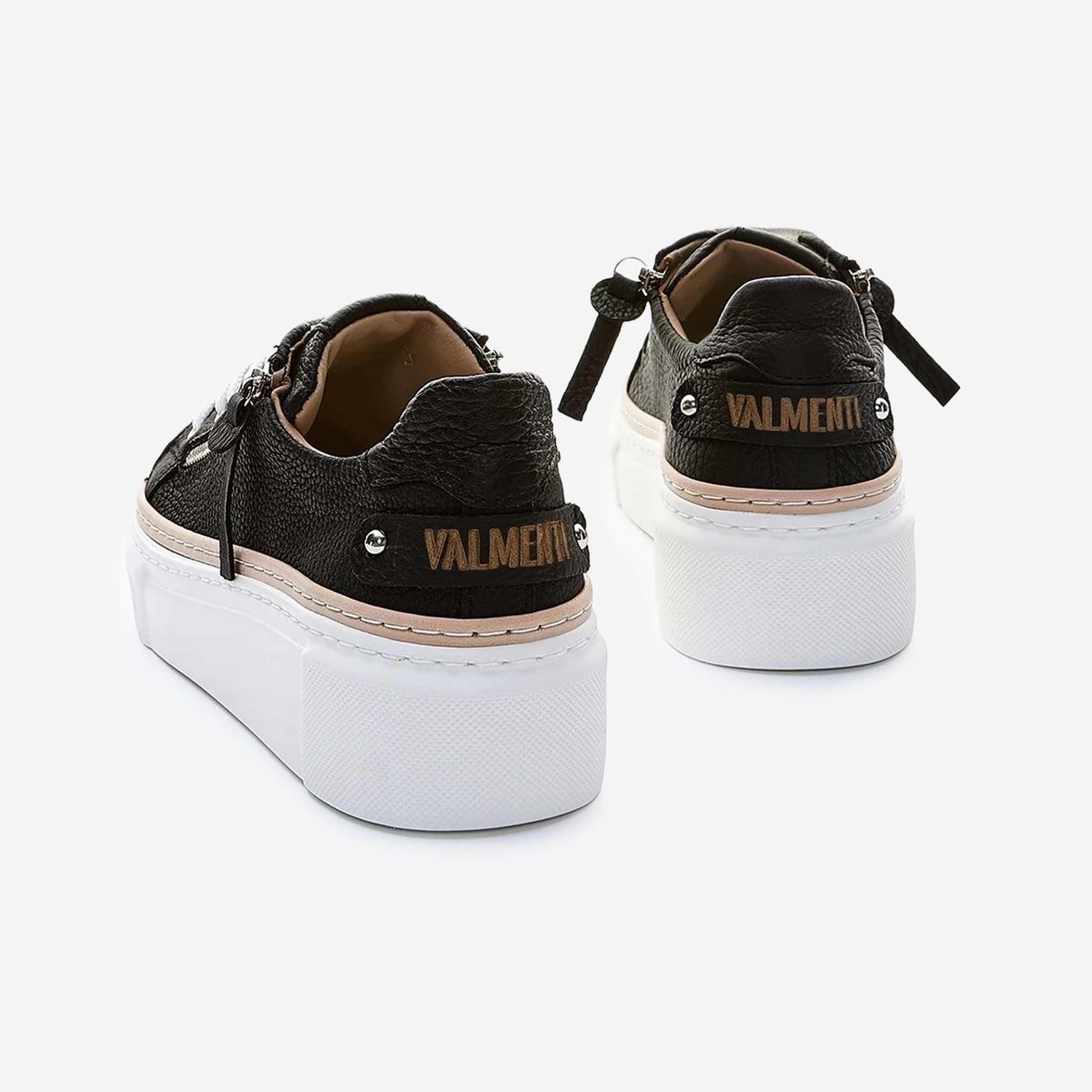 Valmenti Kadın Hakiki Deri Siyah Floter Sneakers & Spor Ayakkabı