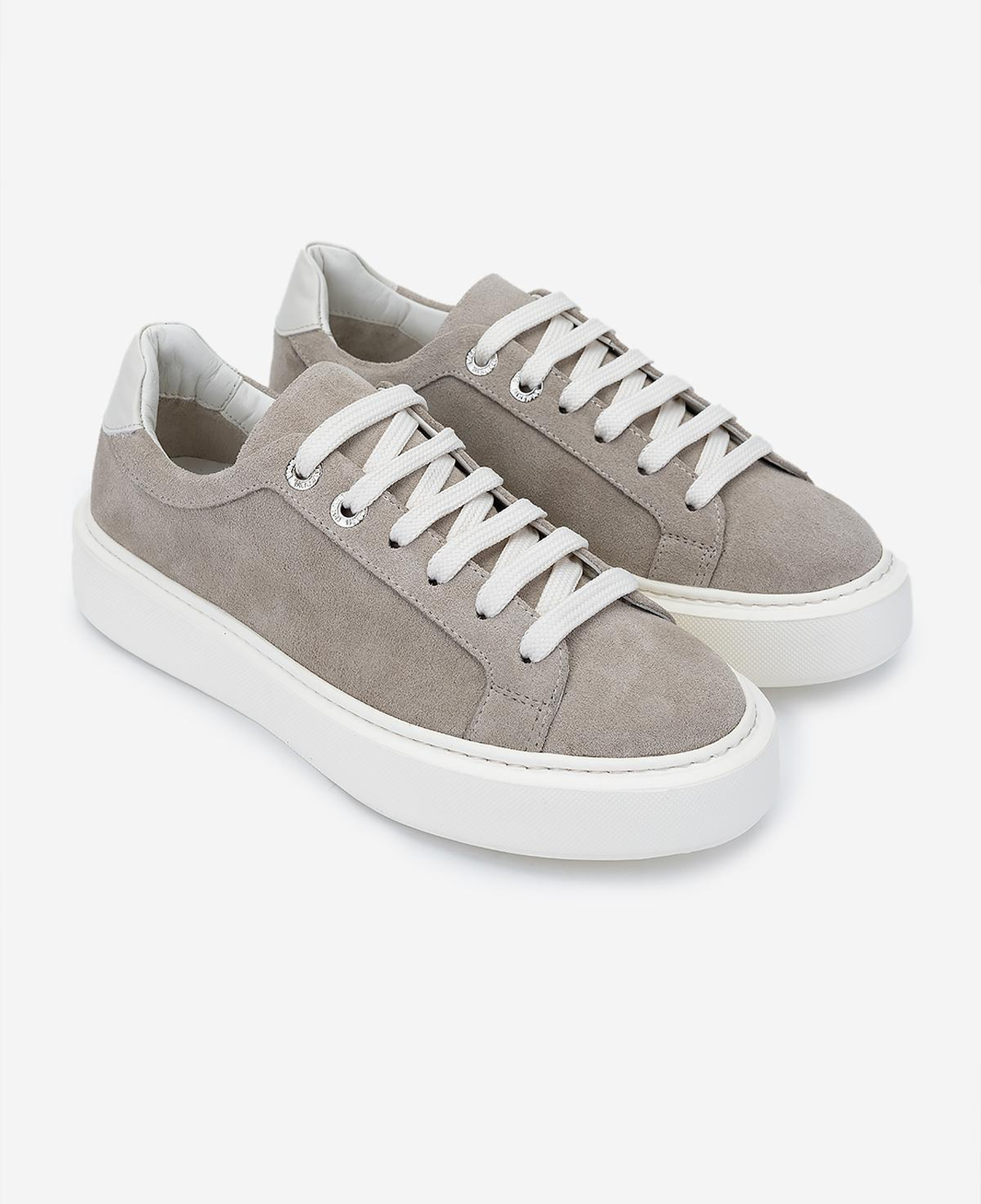 Valmenti Kadın Hakiki Deri Bej Süet Sneakers & Spor Ayakkabı