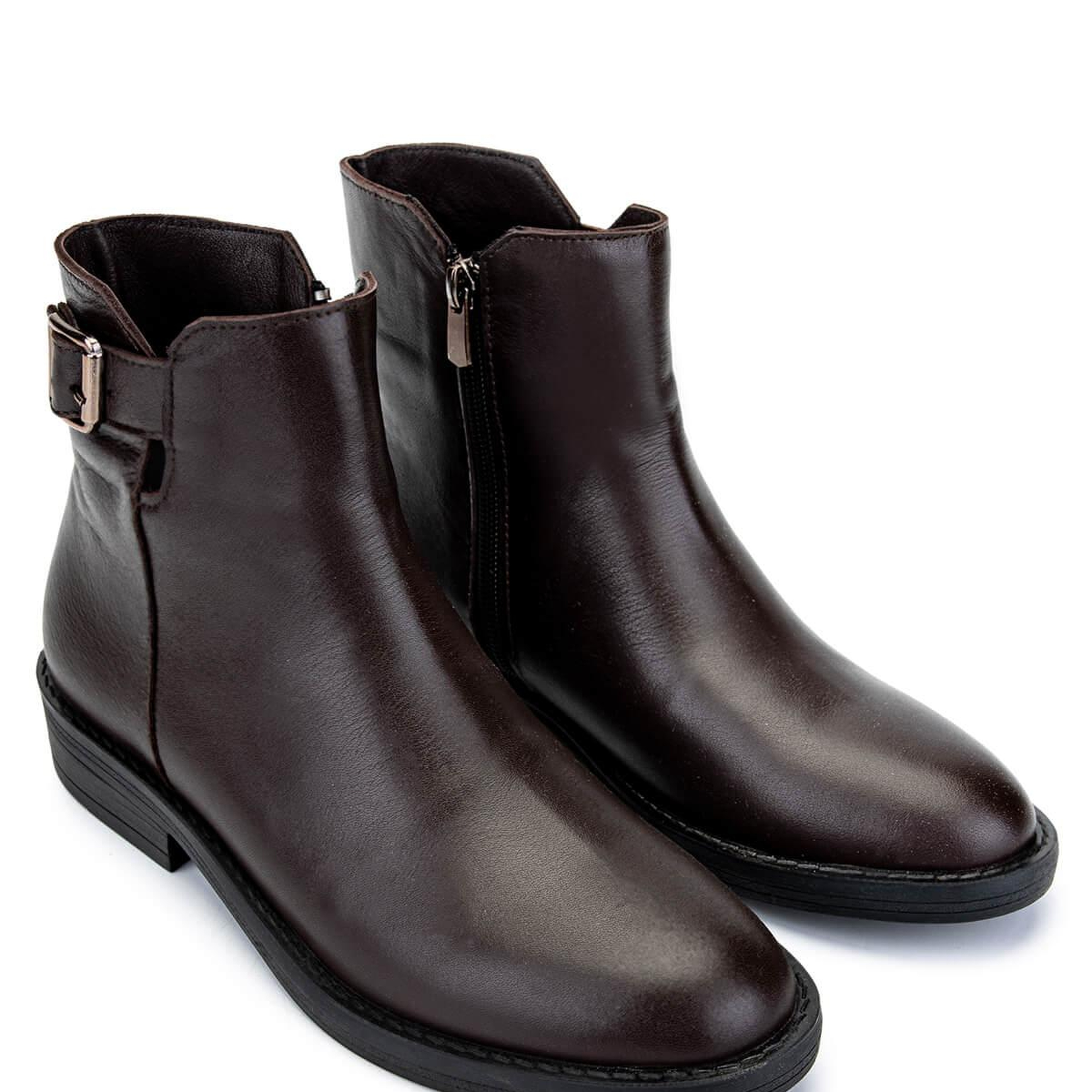 Tamer Tanca Kadın Hakiki Deri Kahverengi Casual Bot